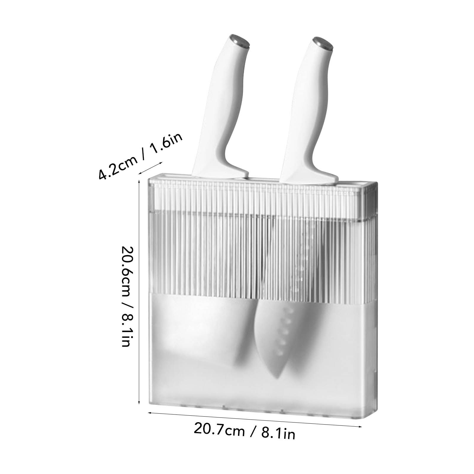Knife Holder for Wall Knife Organizer Drill Free Wall Mounted Knife Block view 10