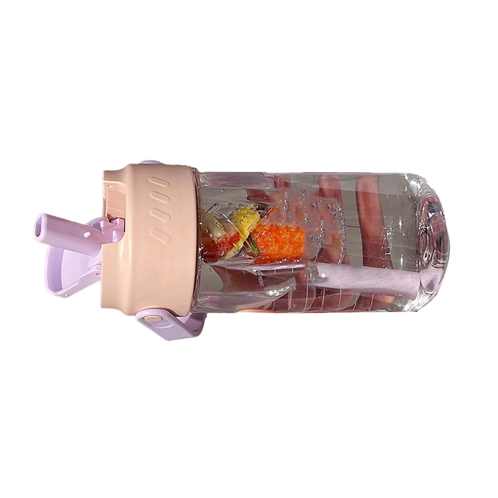 Straw Water Bottle Built in Tea Strainer with Handle PC 700ml Beautiful Cute view 3