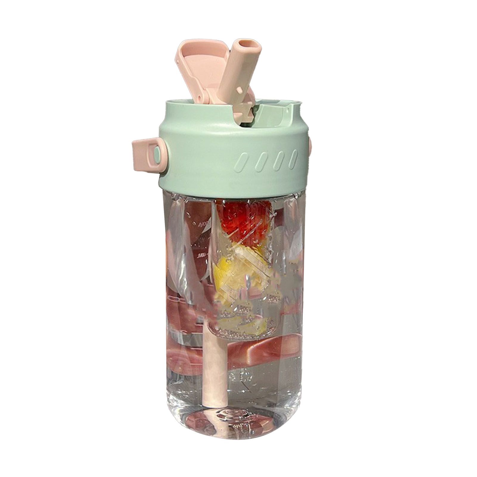 Straw Water Bottle Built in Tea Strainer with Handle PC 700ml Beautiful Cute