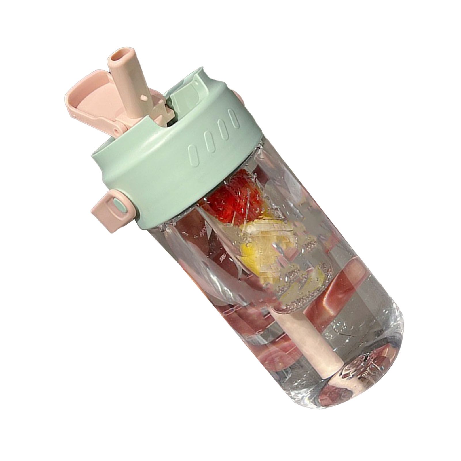 Straw Water Bottle Built in Tea Strainer with Handle PC 700ml Beautiful Cute view 2