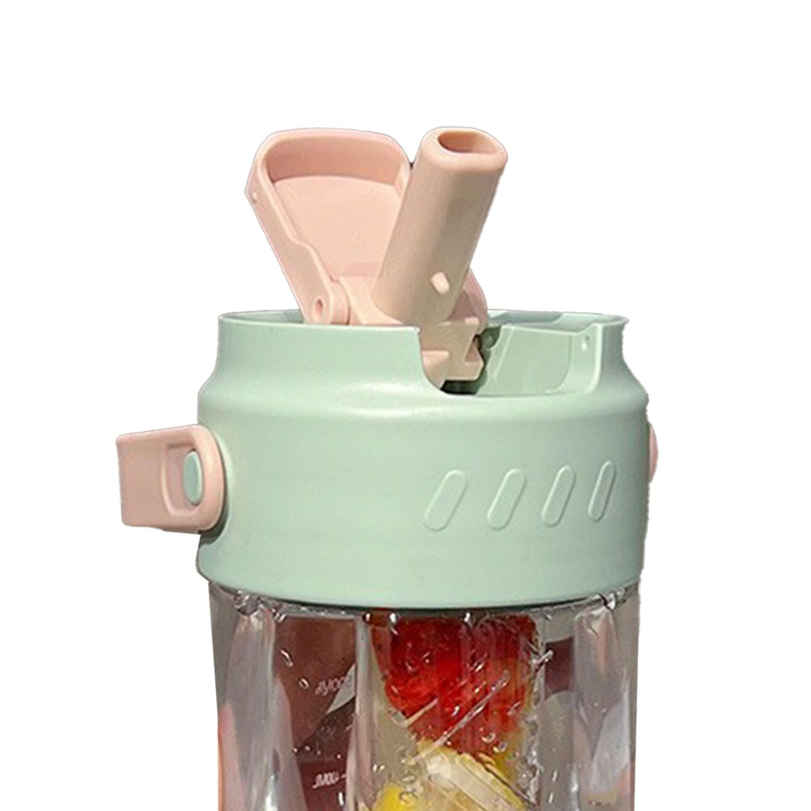 Straw Water Bottle Built in Tea Strainer with Handle PC 700ml Beautiful Cute view 15