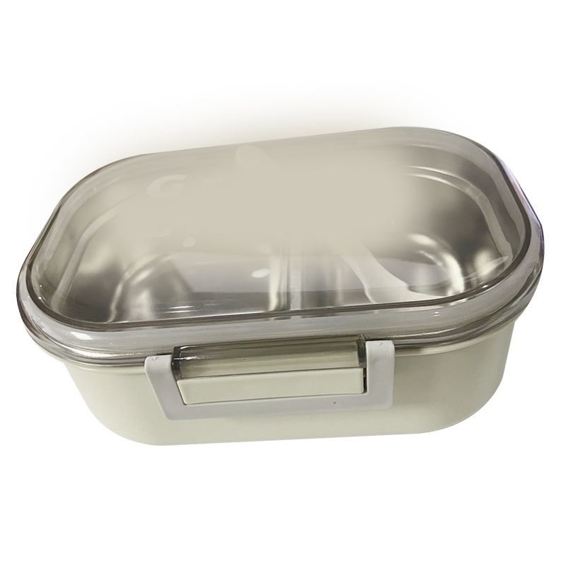 Stainless Steel Lunch Box Korean Style 2 Compartment Bento Box Metal Food view 2