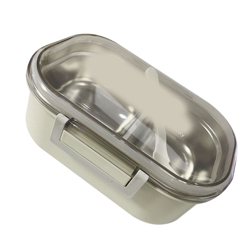 Stainless Steel Lunch Box Korean Style 2 Compartment Bento Box Metal Food view 4