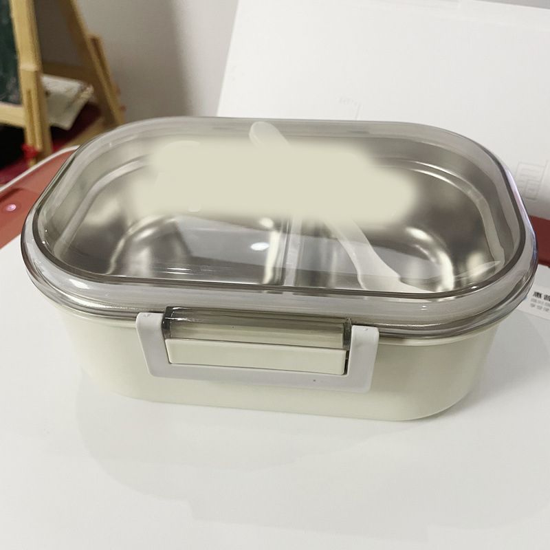Stainless Steel Lunch Box Korean Style 2 Compartment Bento Box Metal Food view 6