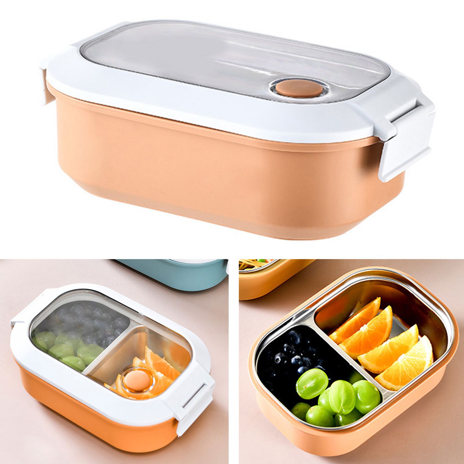 Lunch Box Stainless Steel Insulation Leakproof Cute Design Portable Bento Box view 2