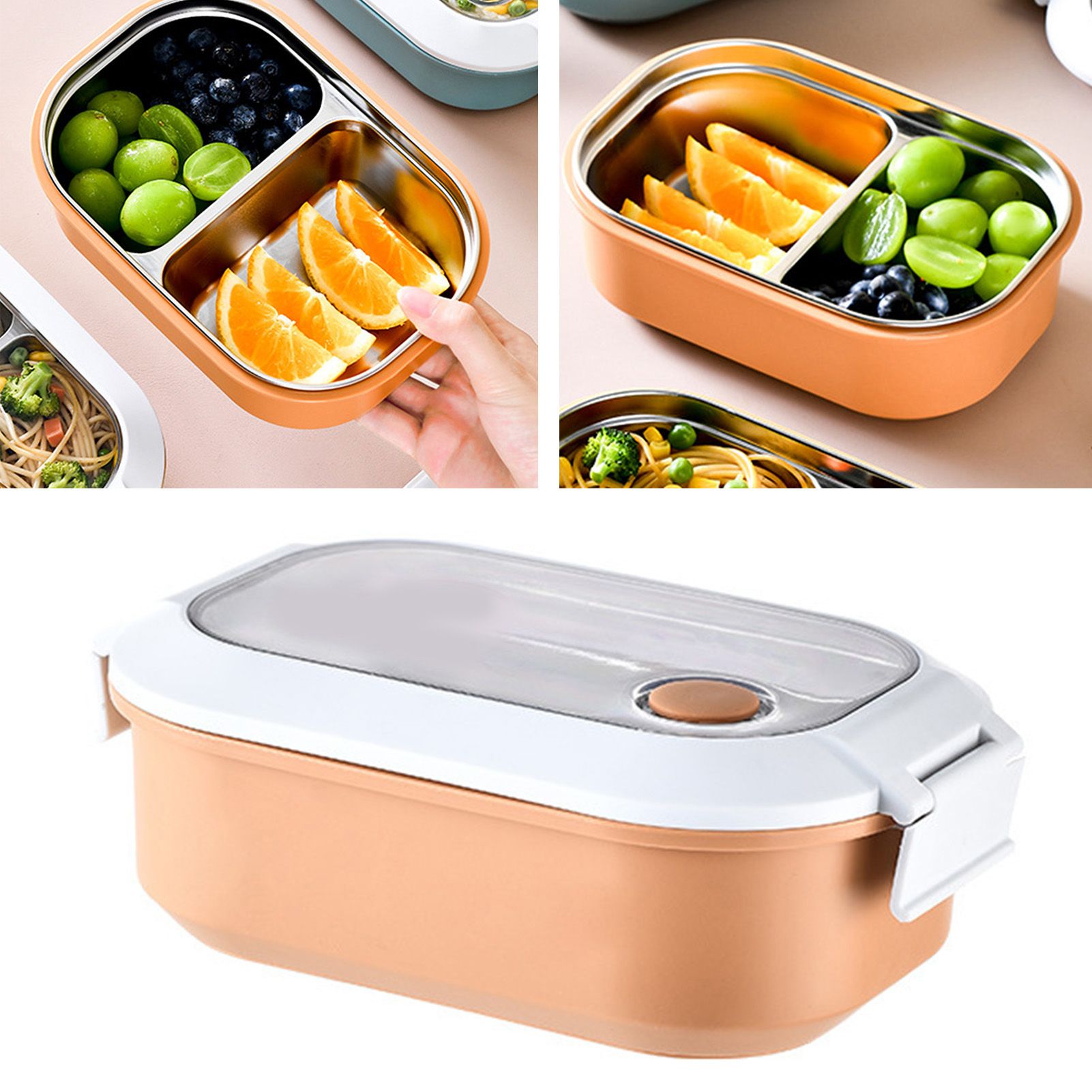 Lunch Box Stainless Steel Insulation Leakproof Cute Design Portable Bento Box view 3