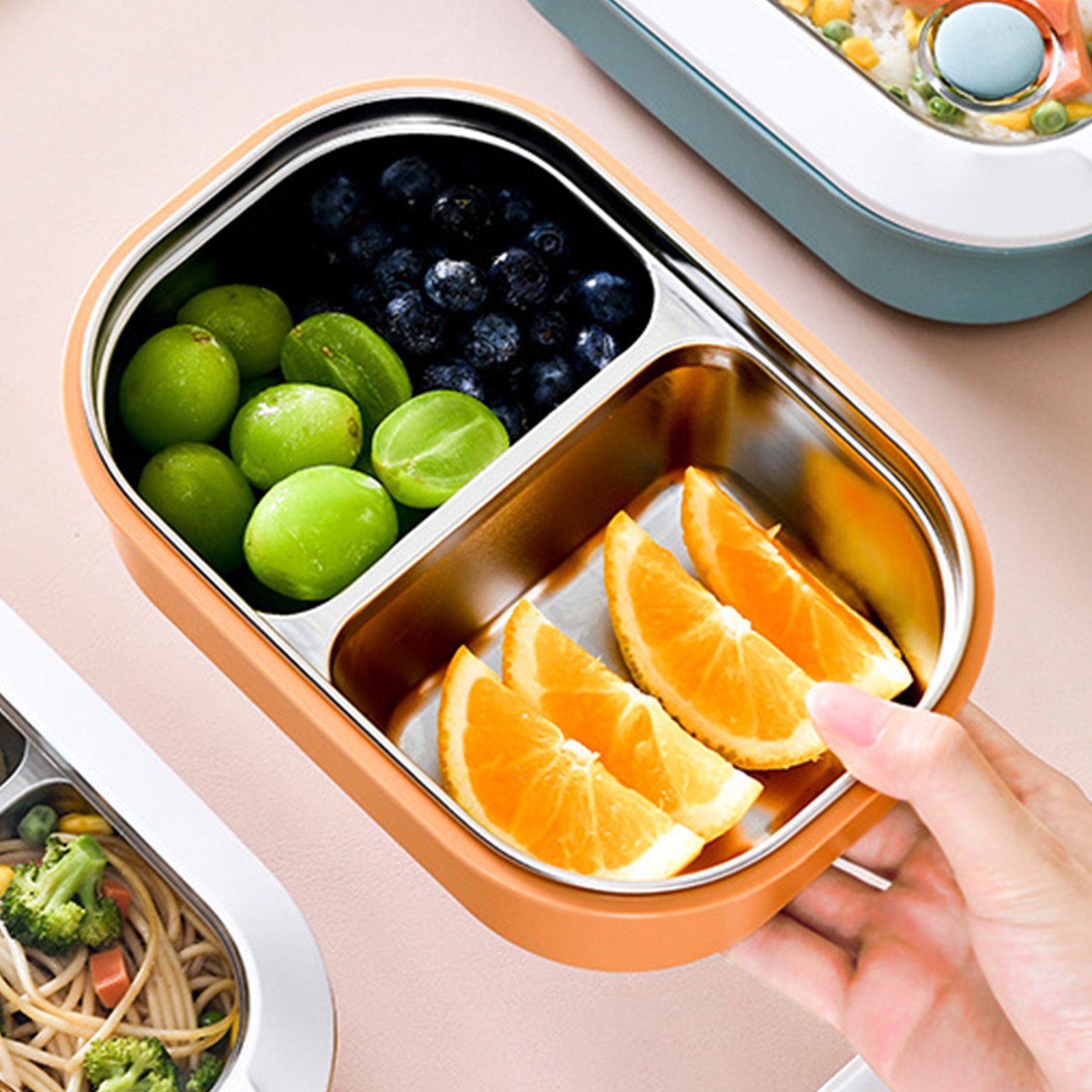 Lunch Box Stainless Steel Insulation Leakproof Cute Design Portable Bento Box view 12