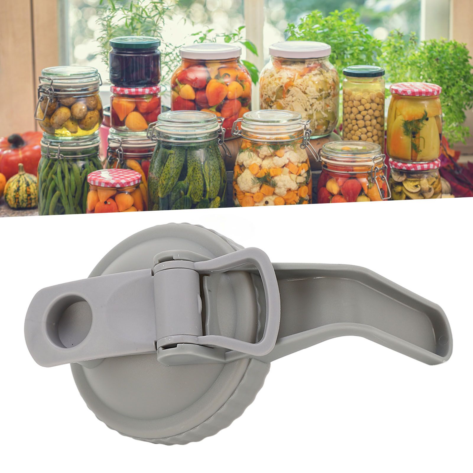 Wide Mouth Mason Jar Pour Spout Lid Leak Proof Mason Jar Flip Cap Lid with view 12