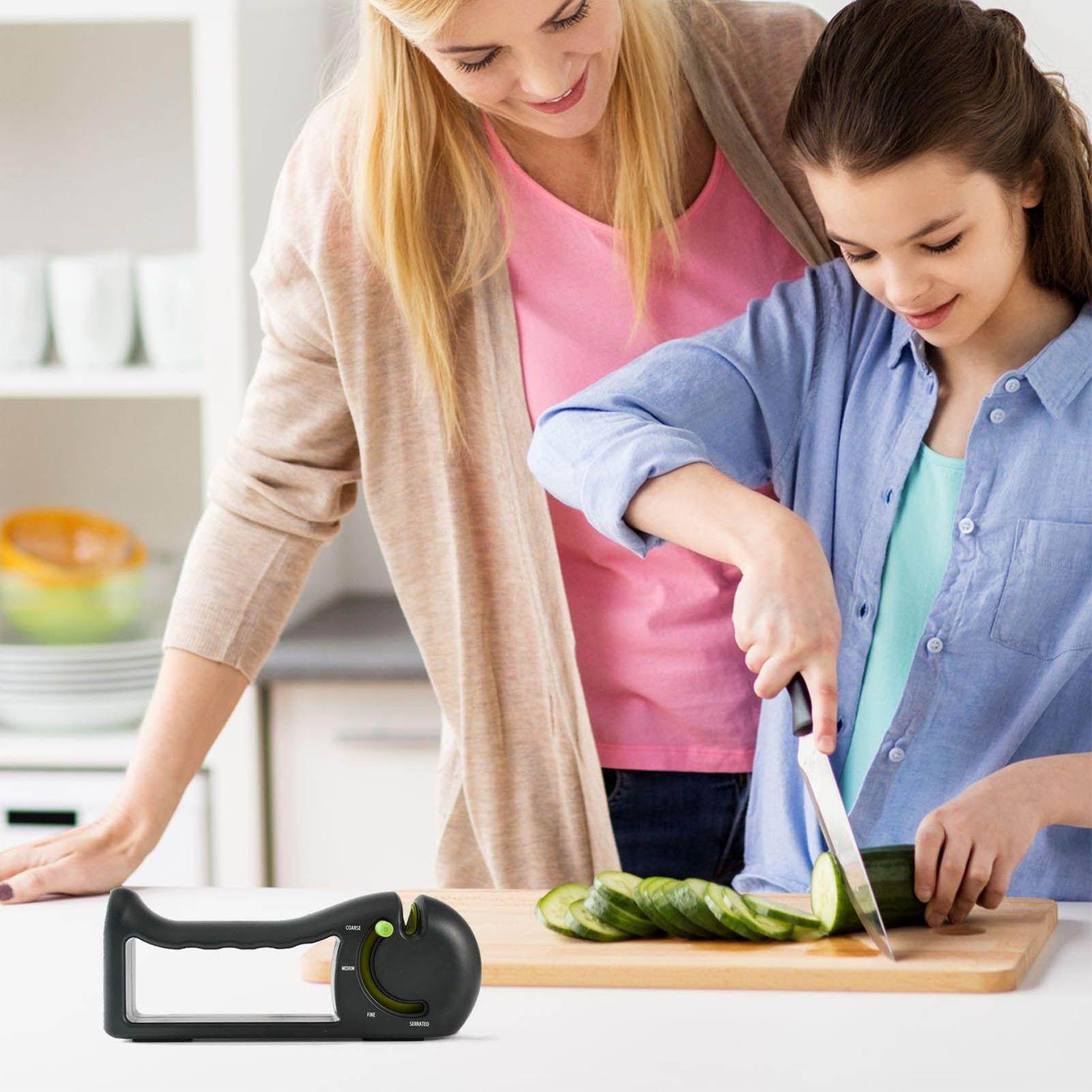 Knife Sharpener 4 Stage Adjustable Handheld Manual Knife Sharpeners for view 12