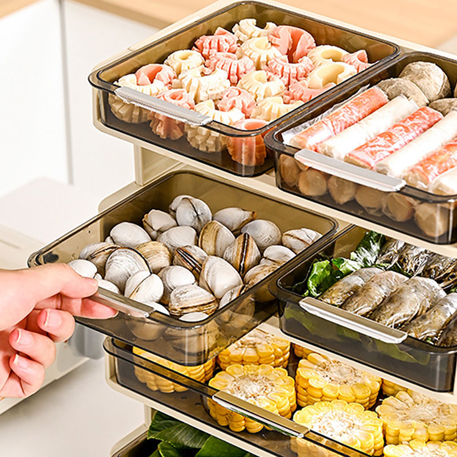 Kitchen Countertop Organizer Plastic Detachable Multifunctional Kitchen view 12