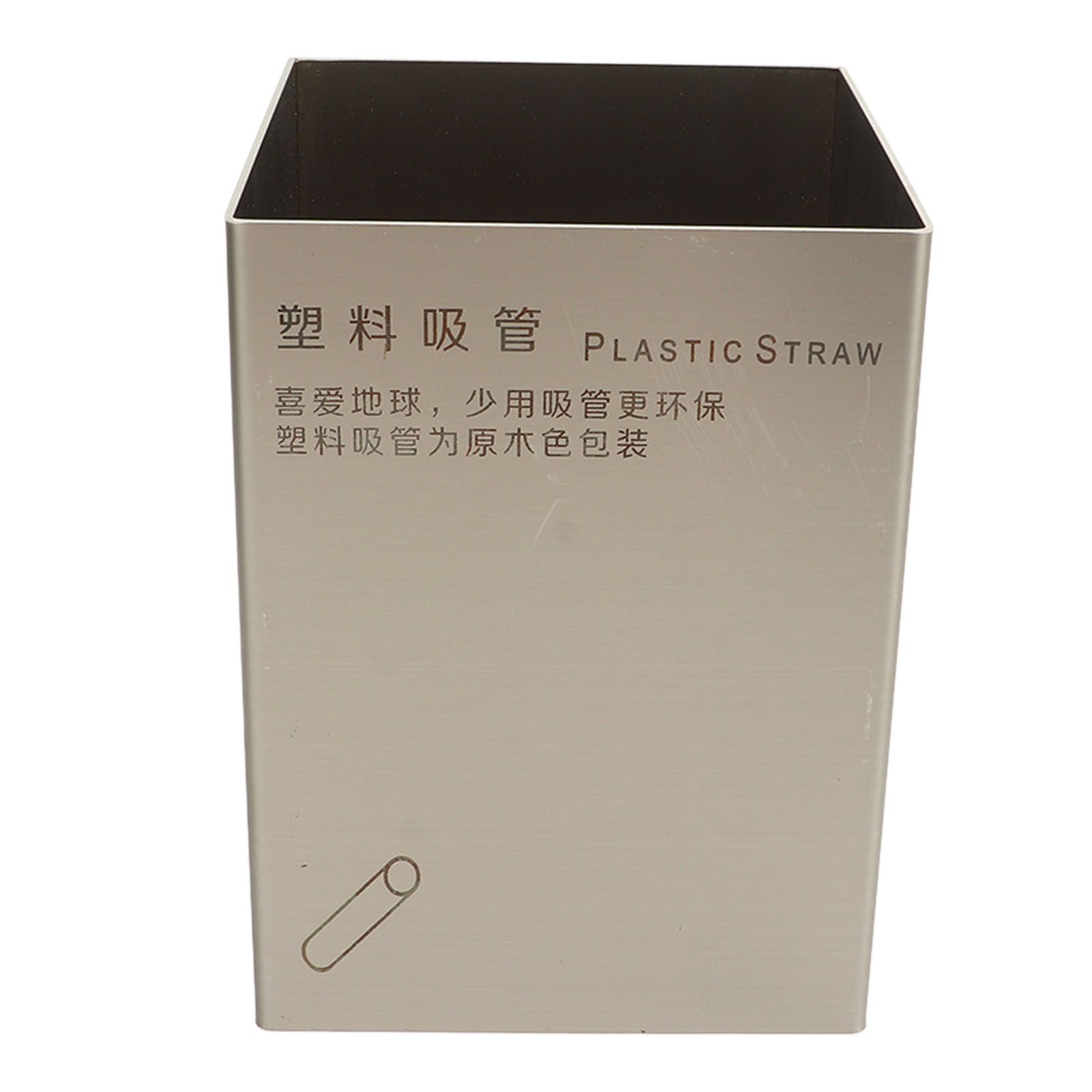 Straw Holder Stainless Steel Drinking Straw Storage Container Cutlery