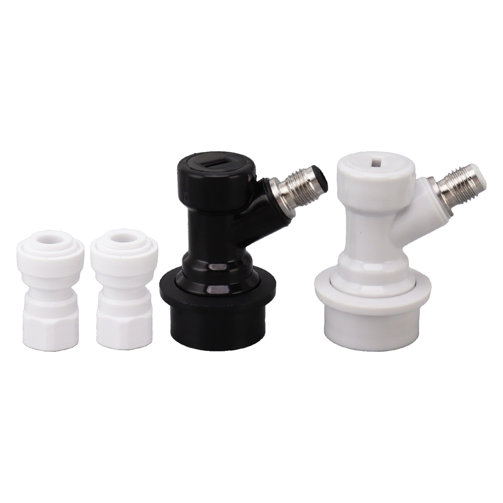 Ball Lock Disconnect Kit Beer Keg Liquid Dispenser Push in Fitting Quick Joint — image 1