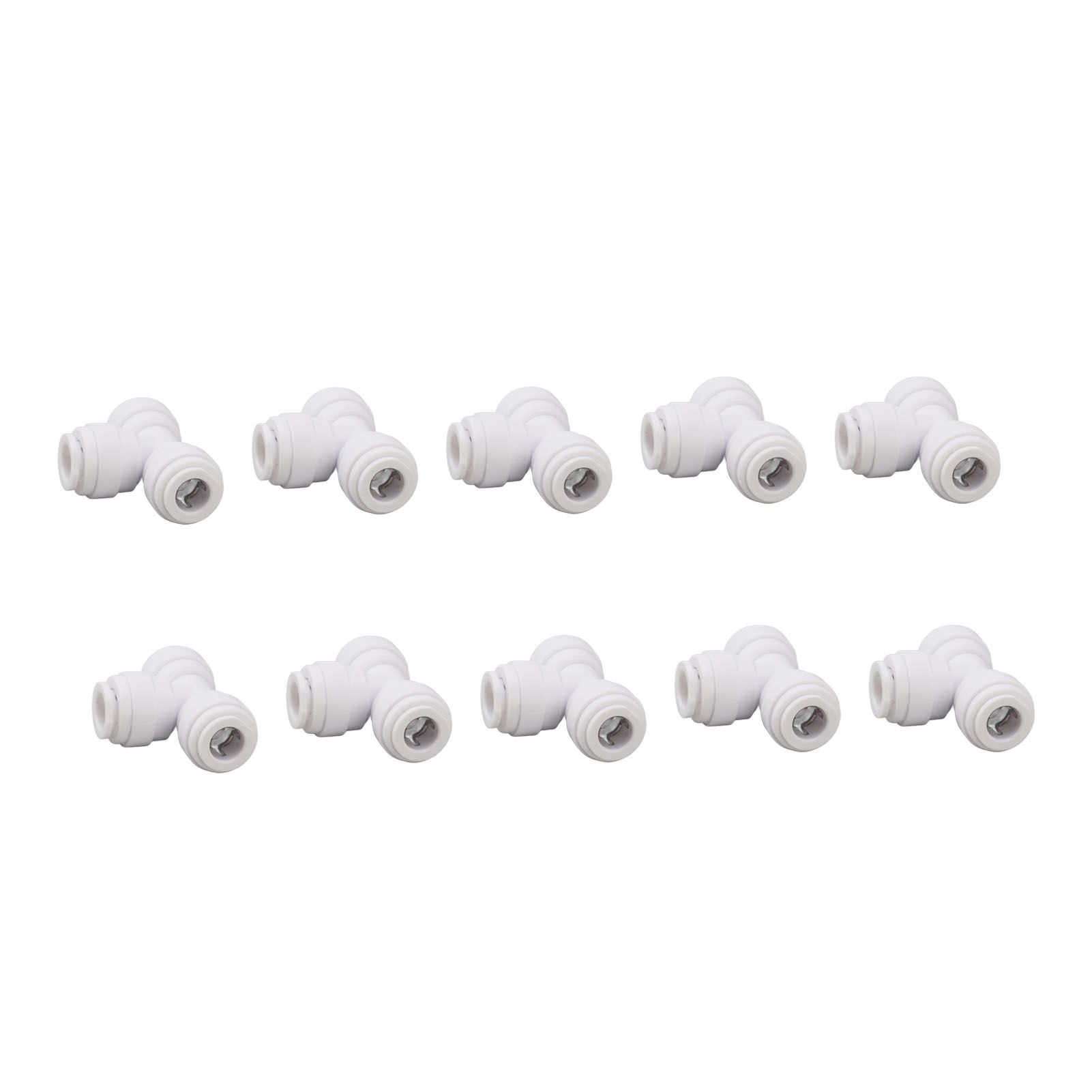 10PCS Push to Connect Fittings 8mm 5/16 Tee Coupling Quick Connector Plastic view 3