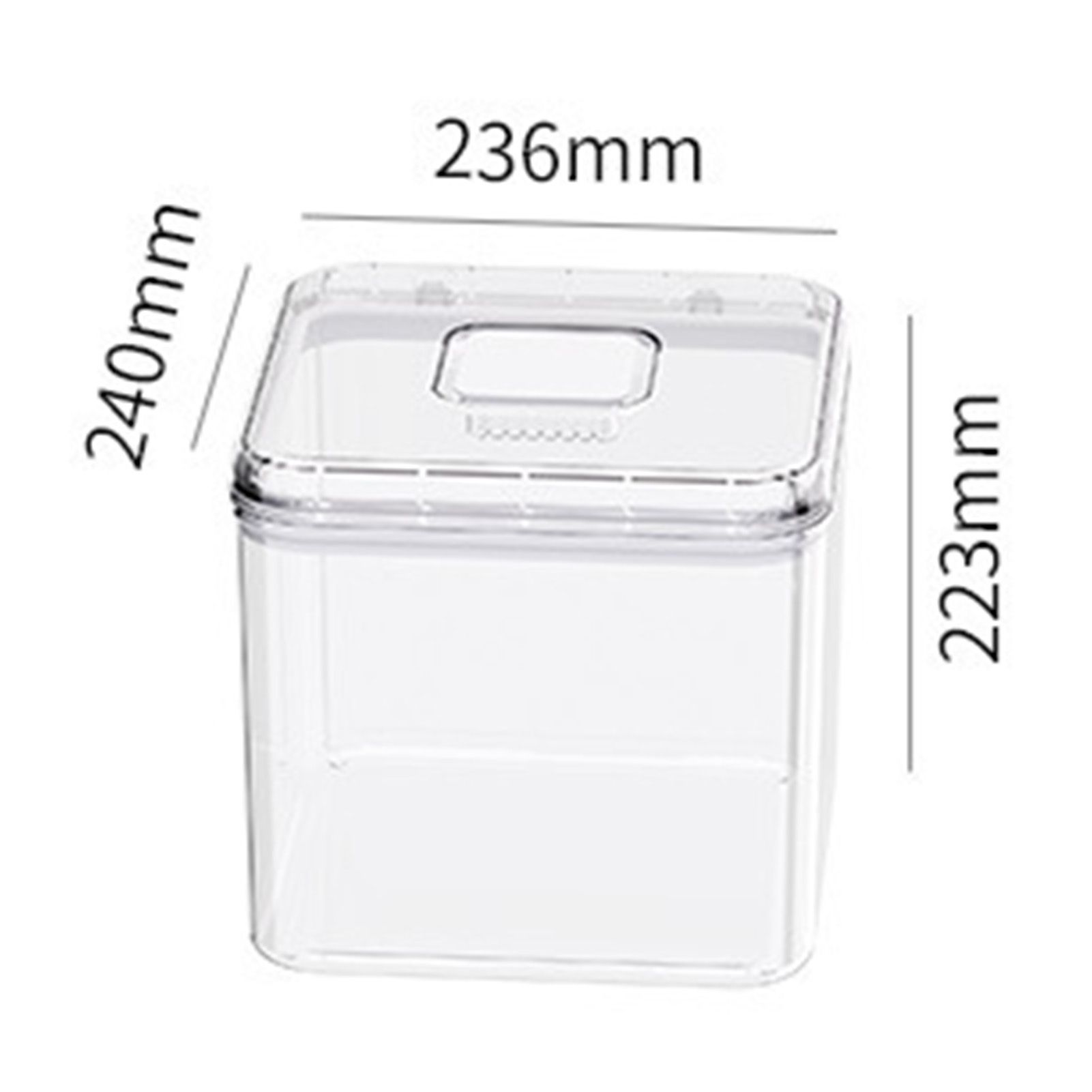 Rice Container Airtight Anti Bugs Moistureproof Hinged Lid Strong Plastic Rice view 8