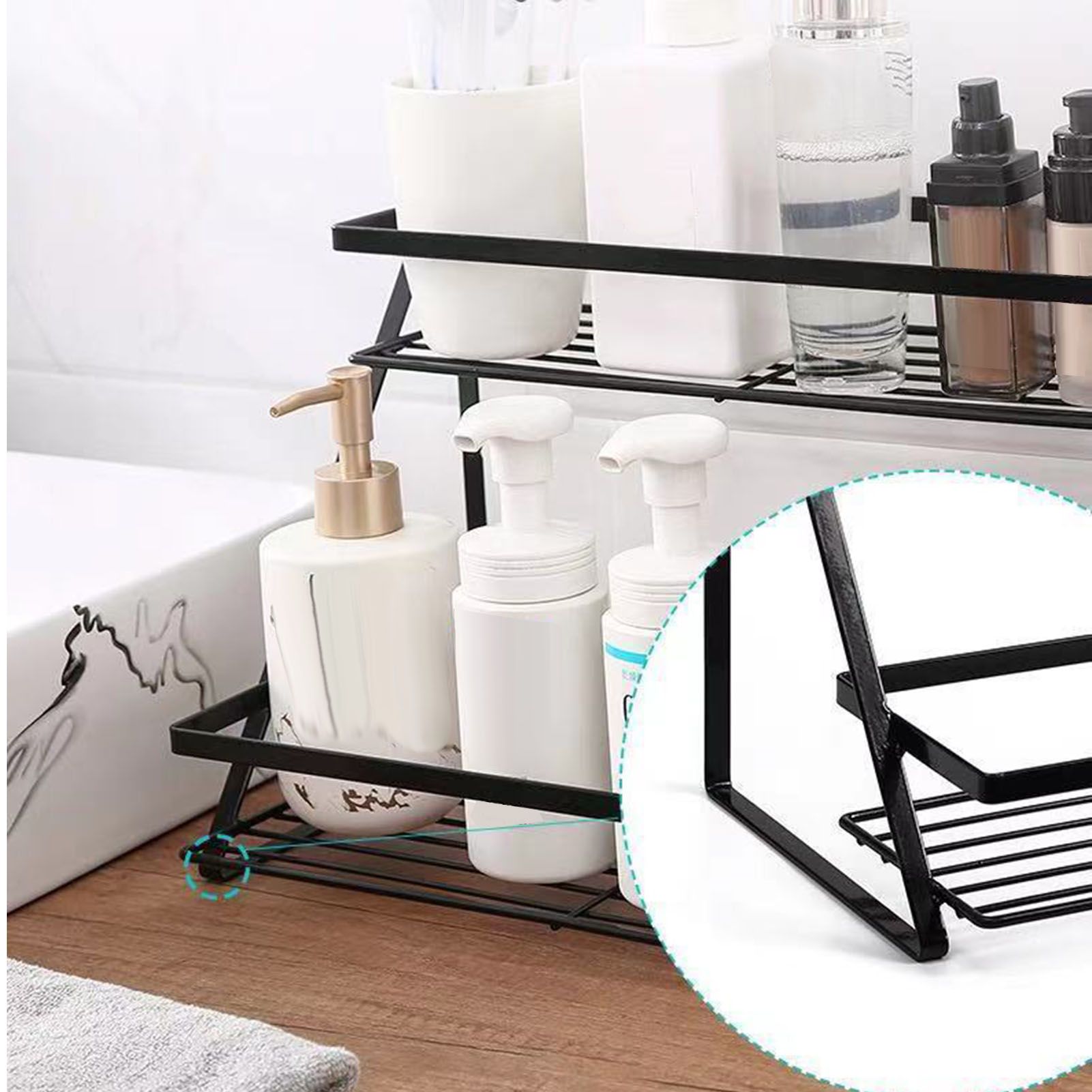 Kitchen Countertop Storage Rack Space Saving Multifunctional 2 Tiers Spice view 6
