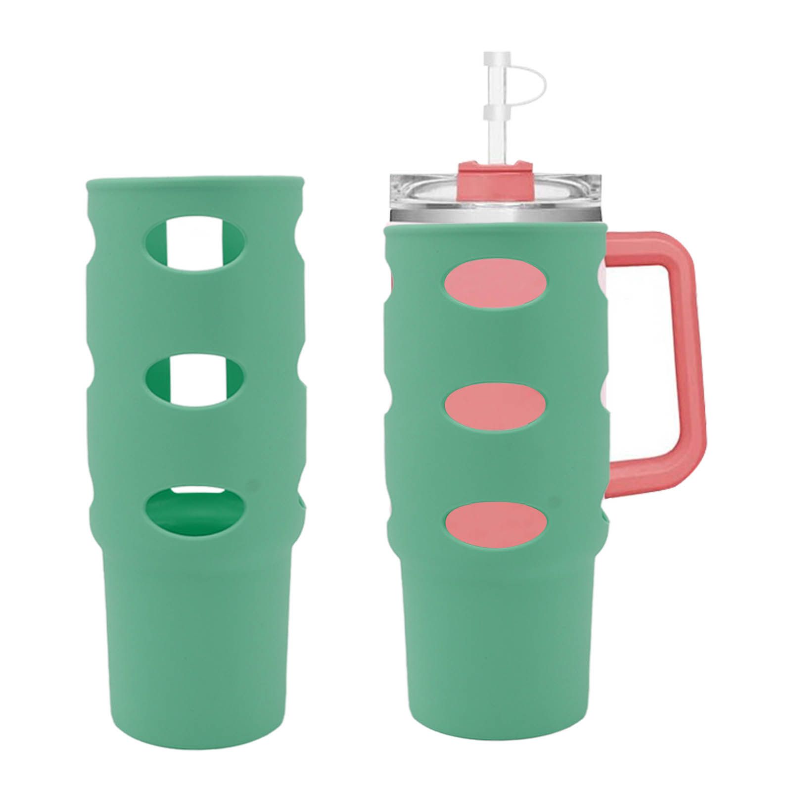 Cup Protector Sleeve Slip Resistant All Wrapped Detachable Silicone Water Cup view 11