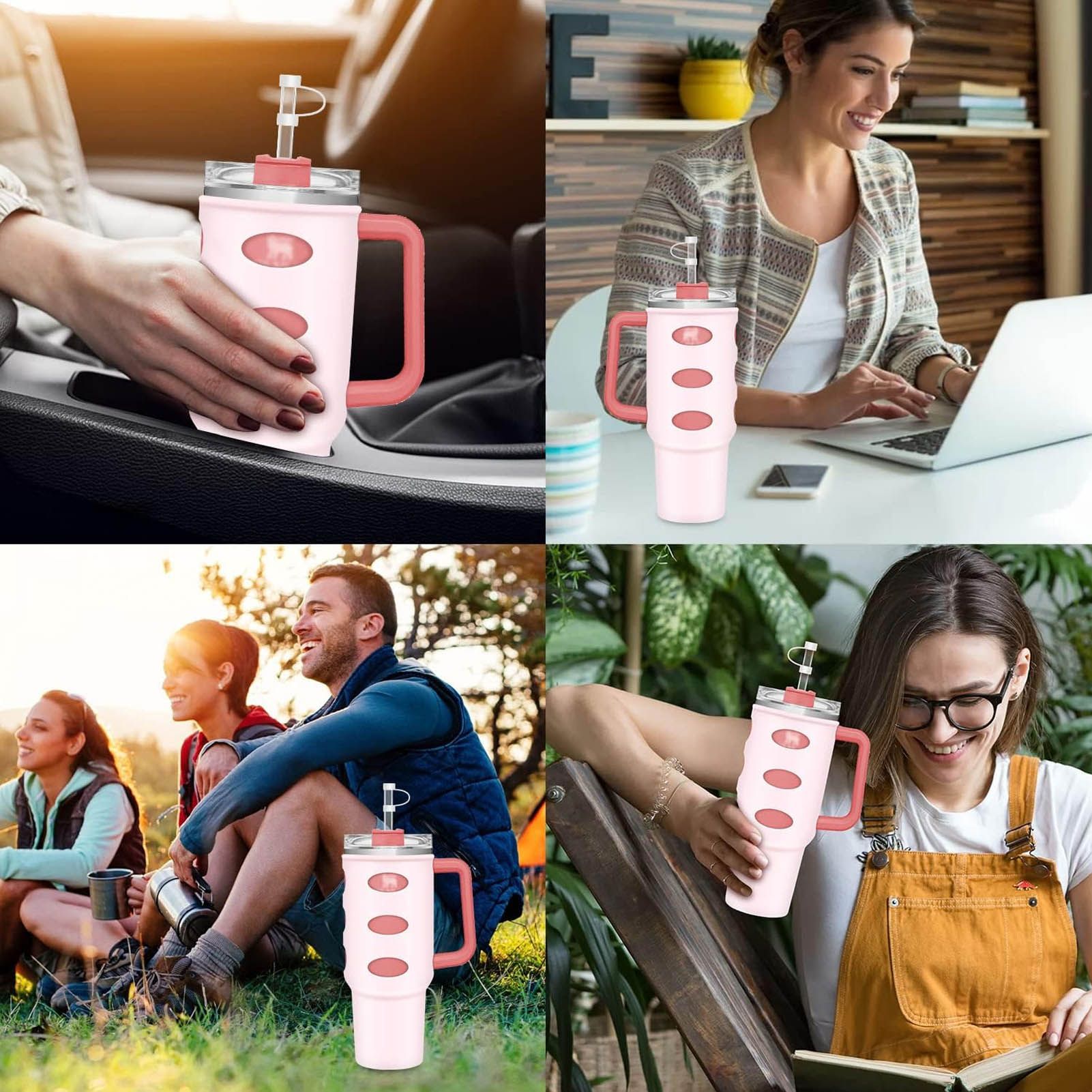 Cup Protector Sleeve Slip Resistant All Wrapped Detachable Silicone Water Cup view 12