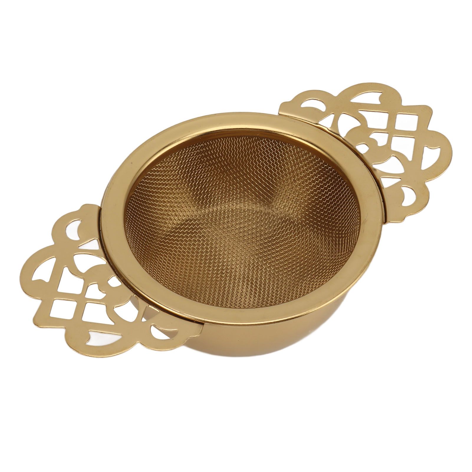 Stainless Steel Tea Strainers with Drip Bowl Double Handles Reusable Fine Mesh view 3