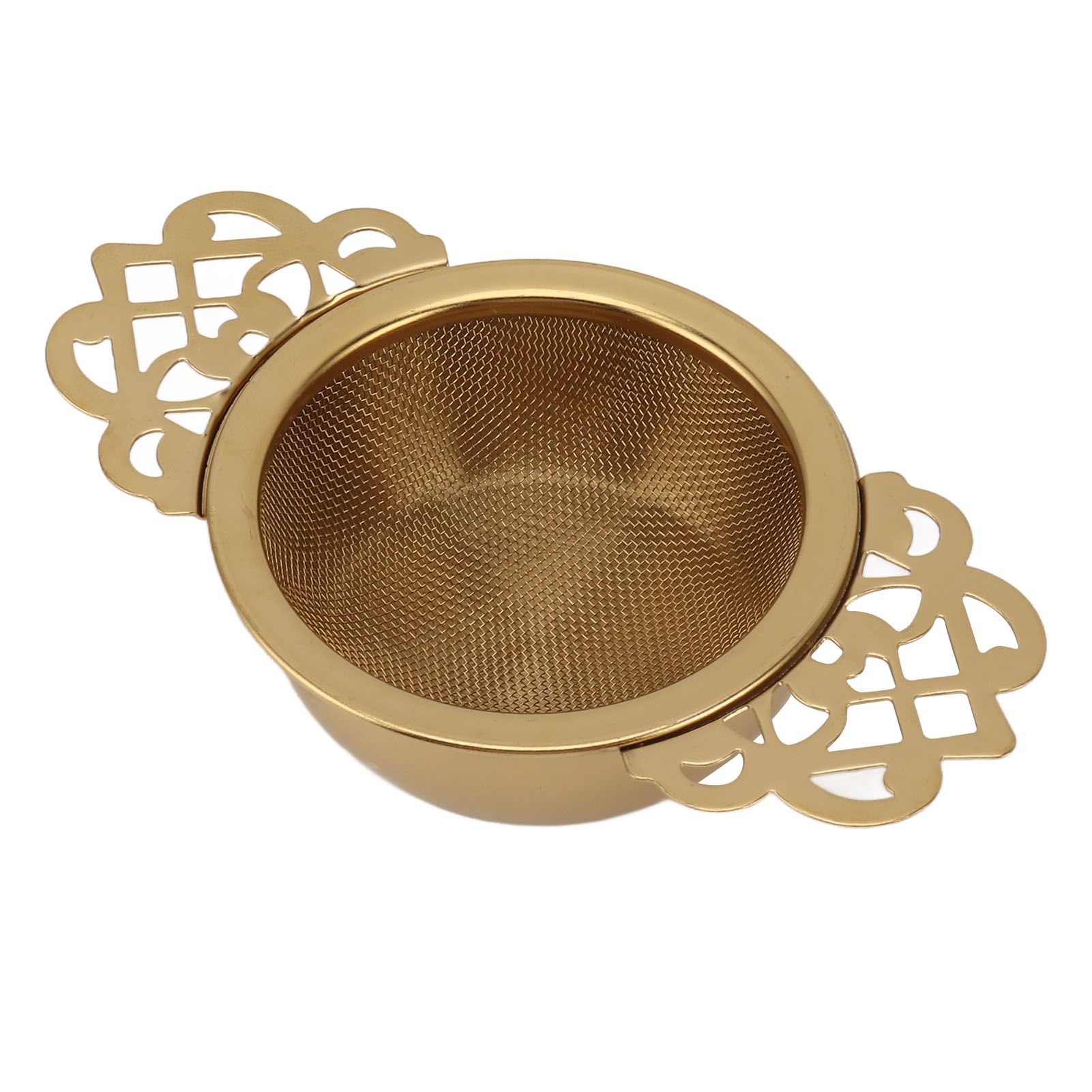 Stainless Steel Tea Strainers with Drip Bowl Double Handles Reusable Fine Mesh view 4