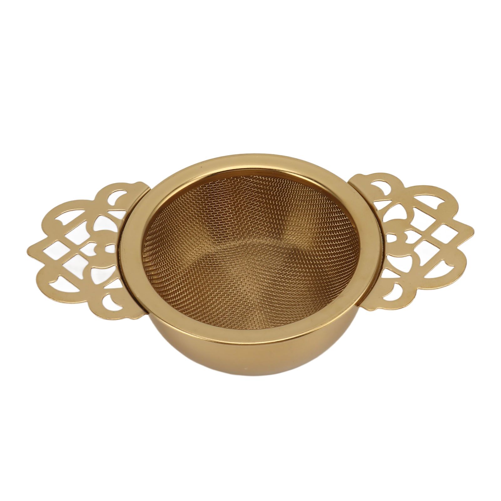 Stainless Steel Tea Strainers with Drip Bowl Double Handles Reusable Fine Mesh view 5