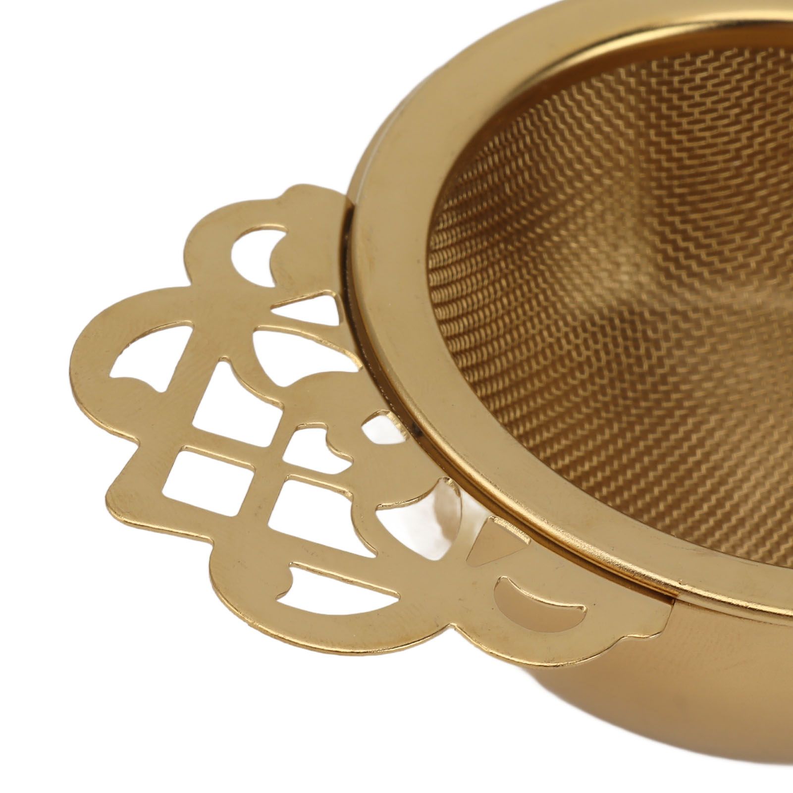 Stainless Steel Tea Strainers with Drip Bowl Double Handles Reusable Fine Mesh view 13