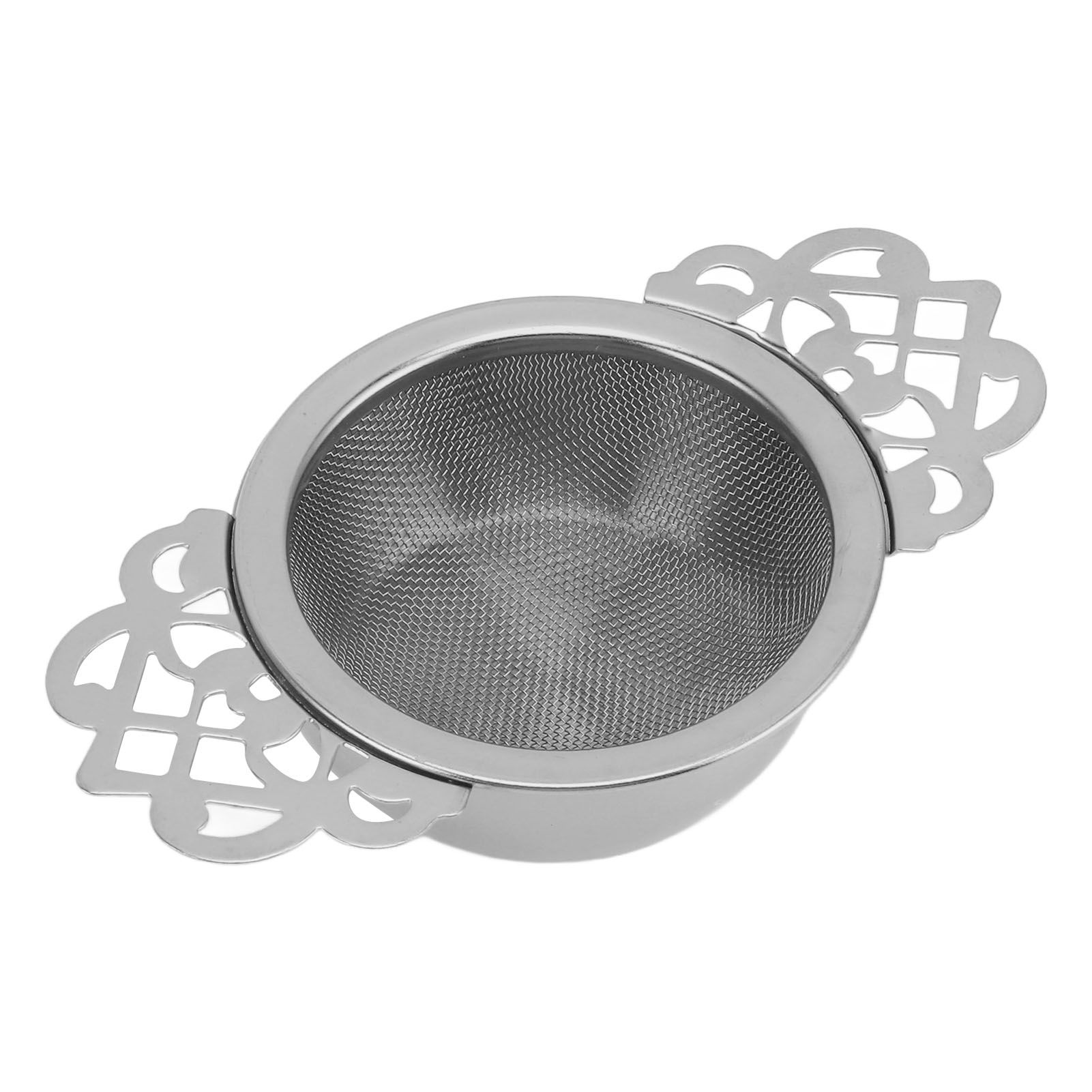 Stainless Steel Tea Strainers with Drip Bowl Double Handles Reusable Fine Mesh view 3