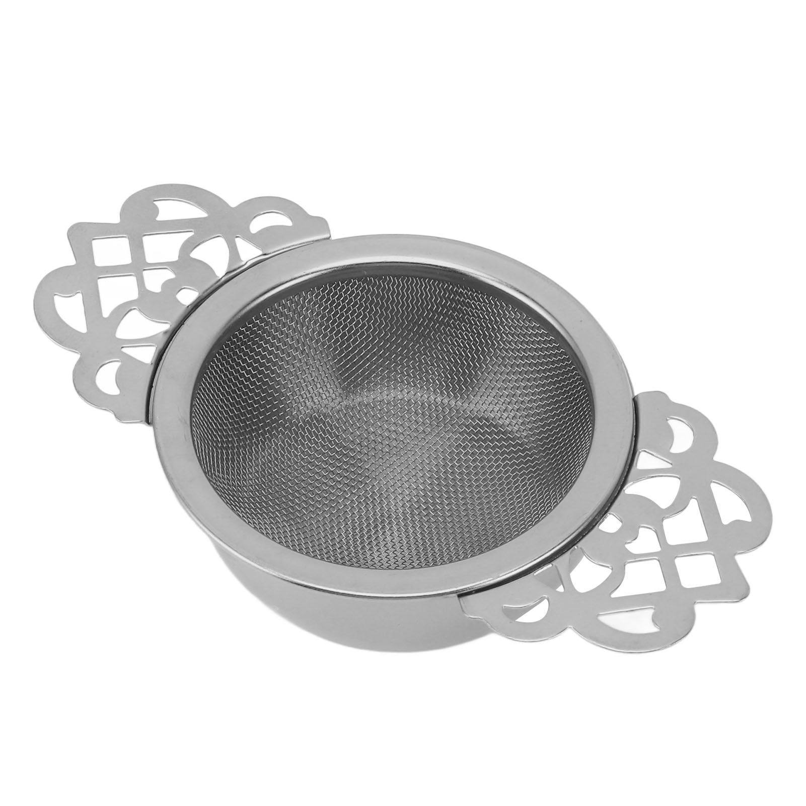 Stainless Steel Tea Strainers with Drip Bowl Double Handles Reusable Fine Mesh view 4
