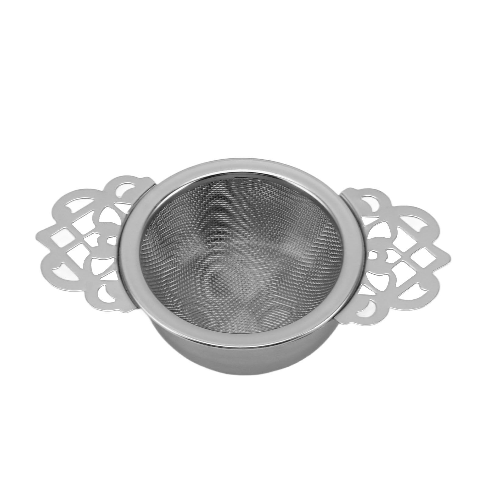 Stainless Steel Tea Strainers with Drip Bowl Double Handles Reusable Fine Mesh view 5