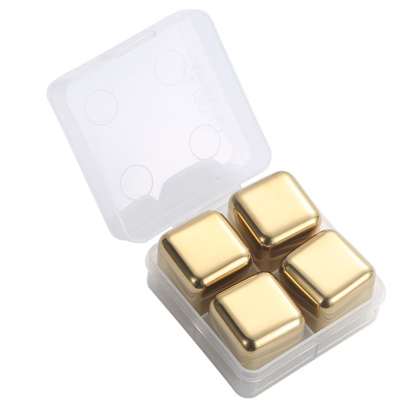Metal Ice Cubes Stainless Steel Reusable Quick Chilling Clean Whiskey Stone