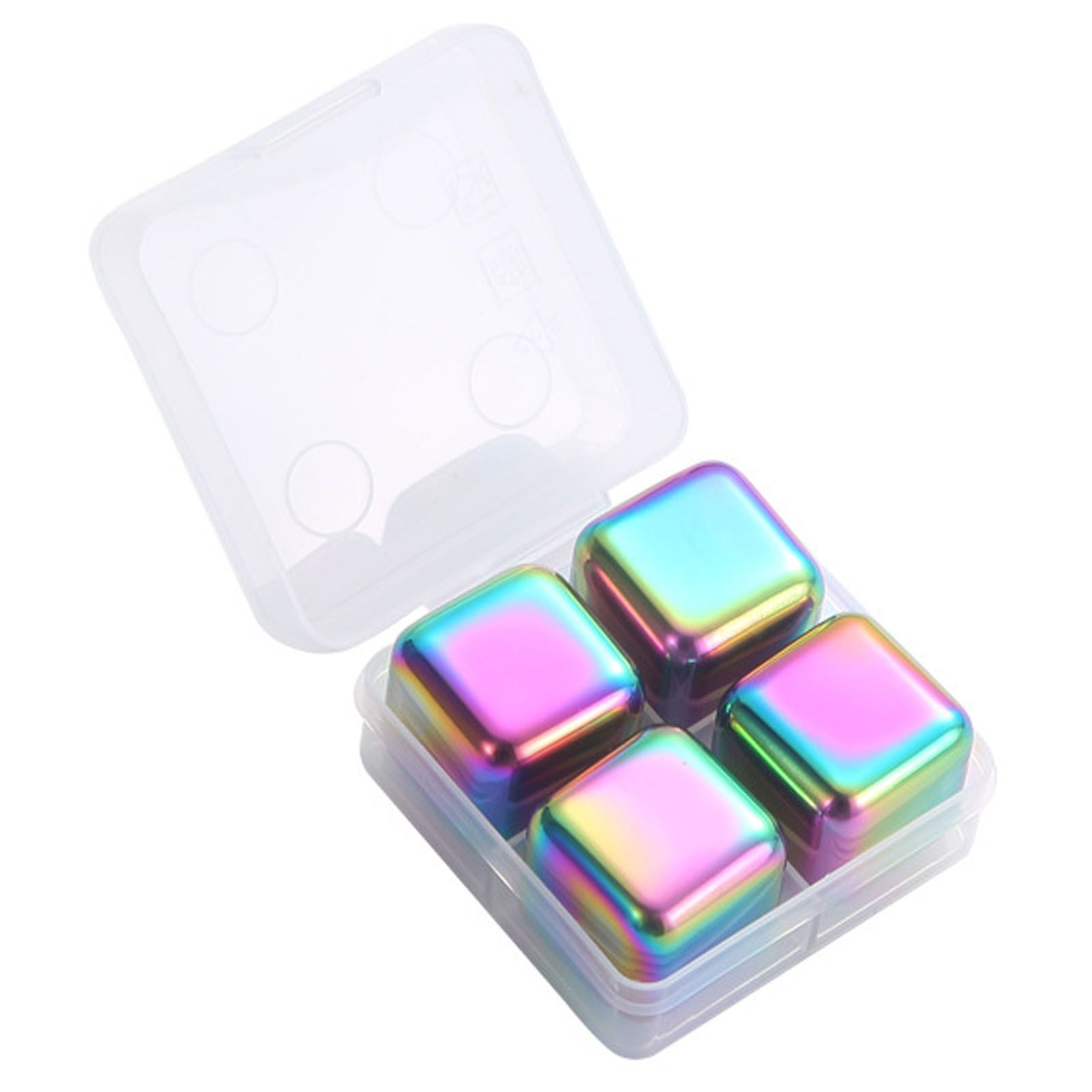 Metal Ice Cubes Stainless Steel Reusable Quick Chilling Clean Whiskey Stone