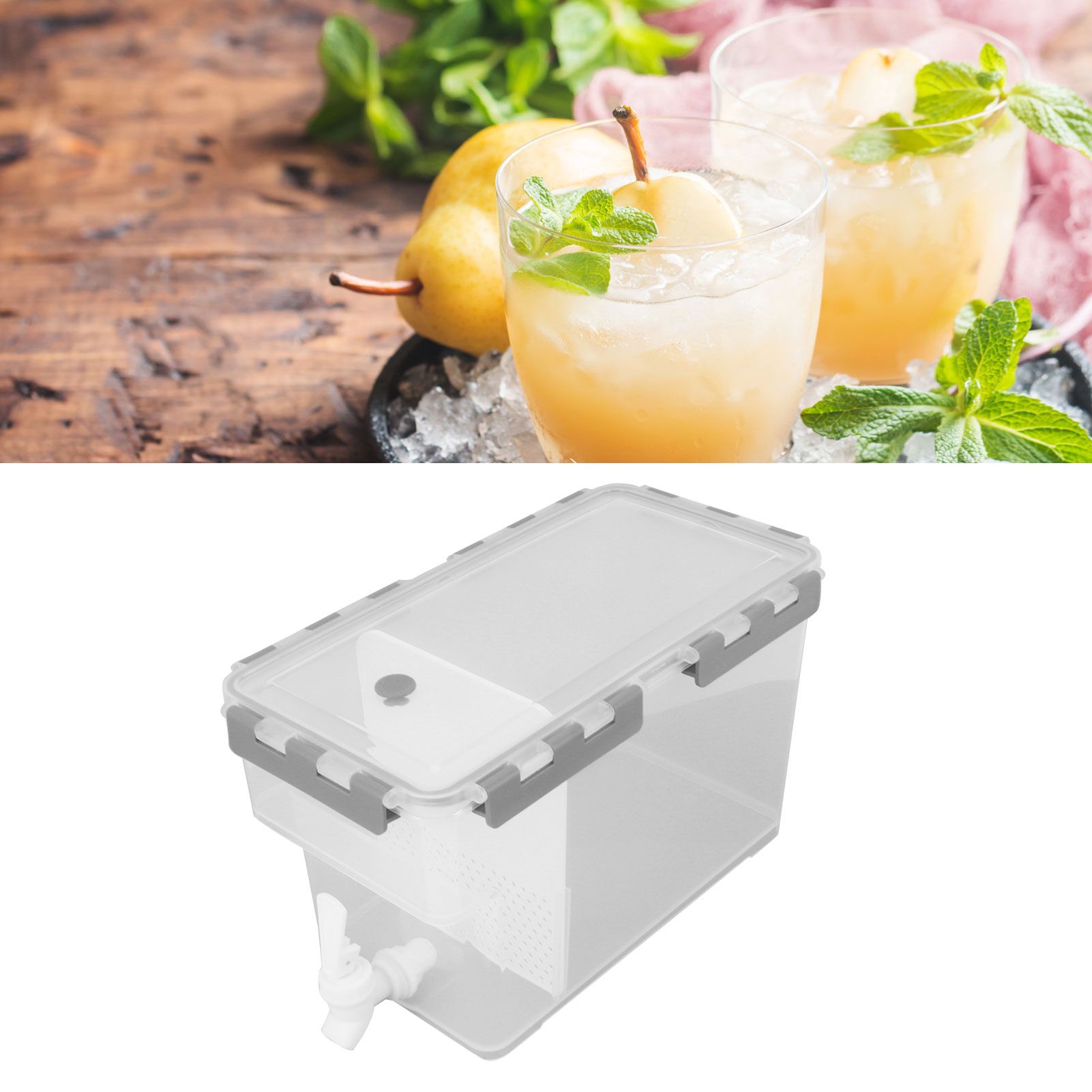 Refrigerator Drink Cold Kettle Large Capacity Multi Function Beverage Storage view 12