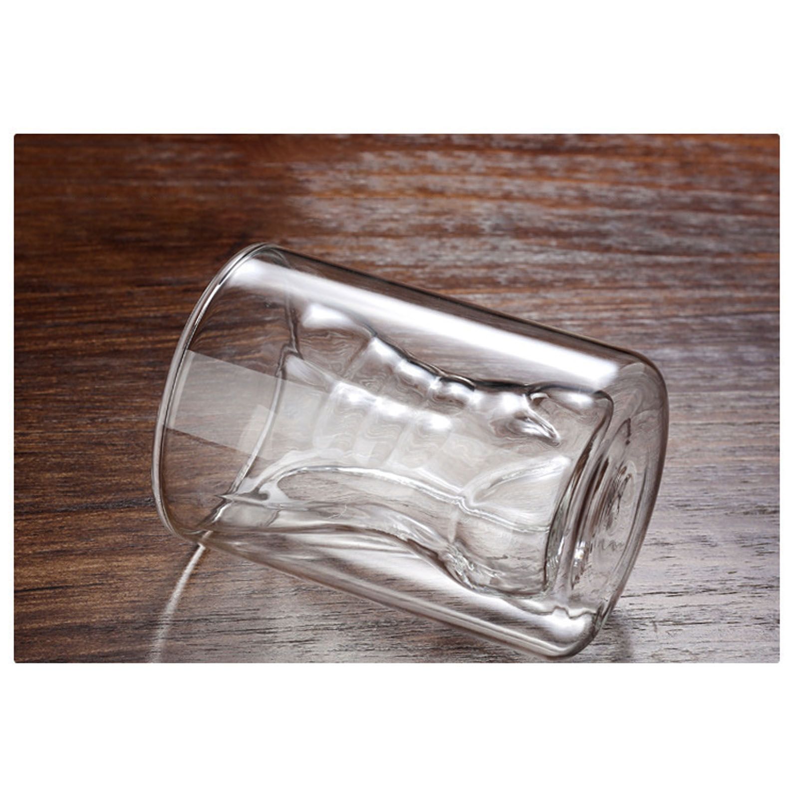 Body Shape Glass Cup Double Layer Beer Whisky Drinking Shot Glass for Party view 8