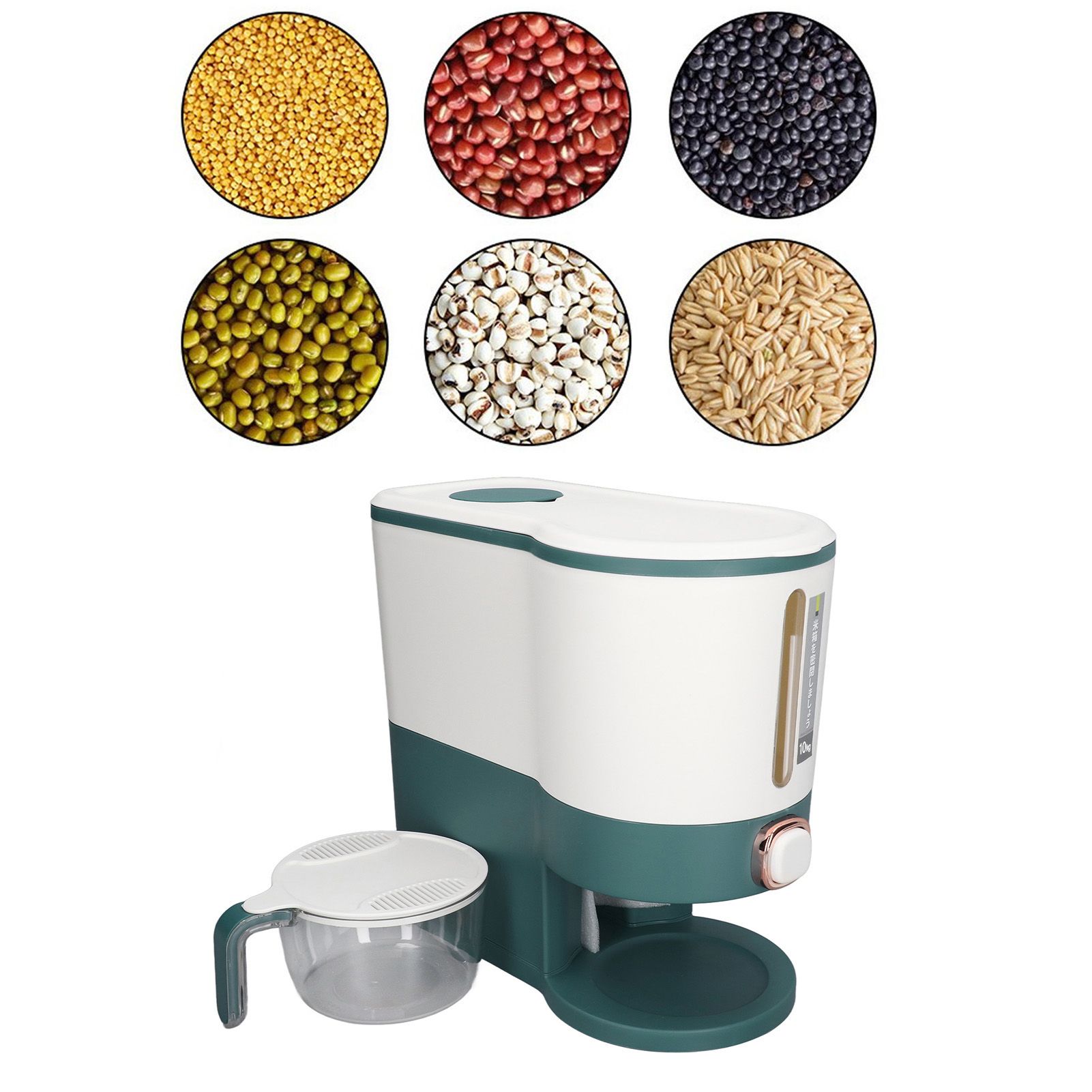 Rice Dispenser Household Food Grade Dry Sealed Grain Cereal Dispenser Bucket view 11