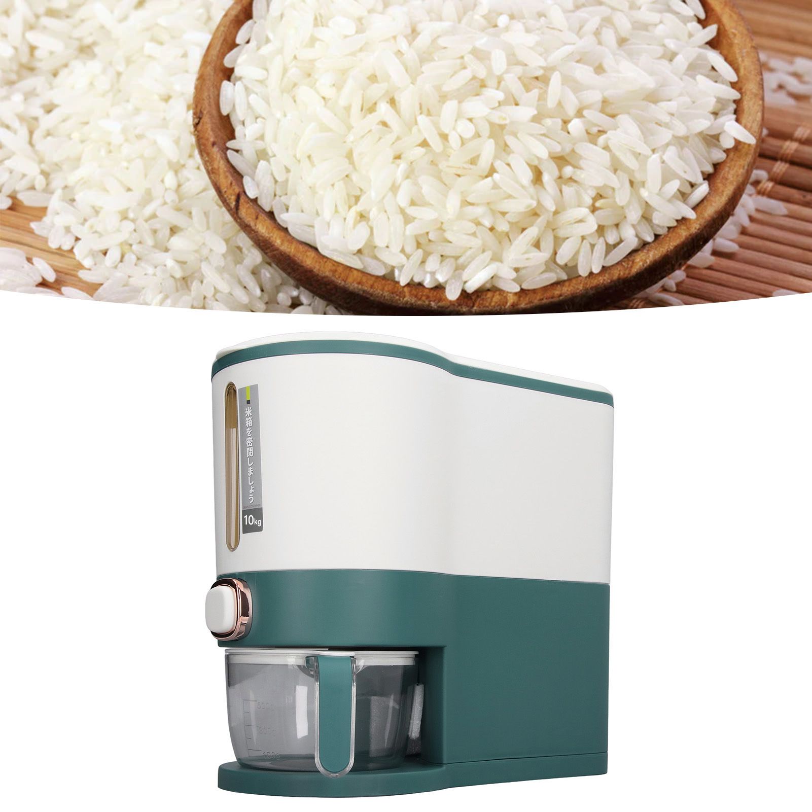 Rice Dispenser Household Food Grade Dry Sealed Grain Cereal Dispenser Bucket view 12