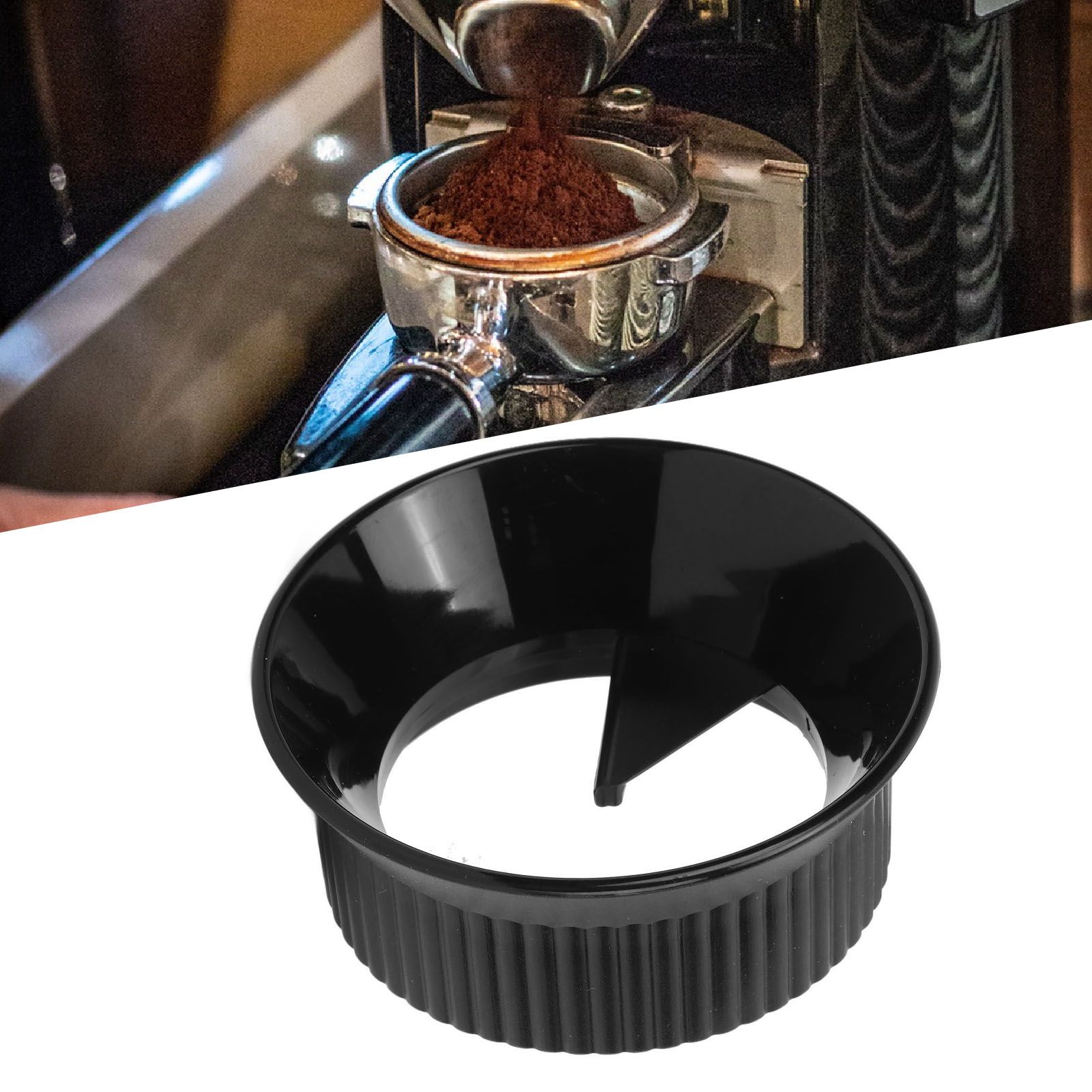 Moka Coffee Distributor Splash Proof Dosing Funnel Coffee Dosing Ring for view 12