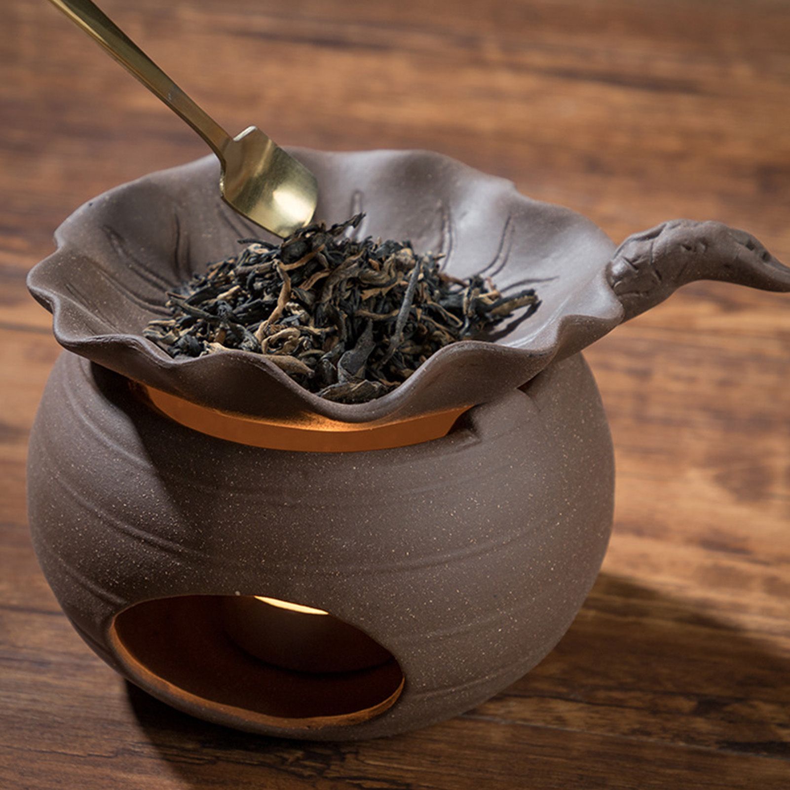 Ceramic Tea Roaster Loose Leaf Tea Warmer Tea Fragrance Roasting Baking Pot view 12