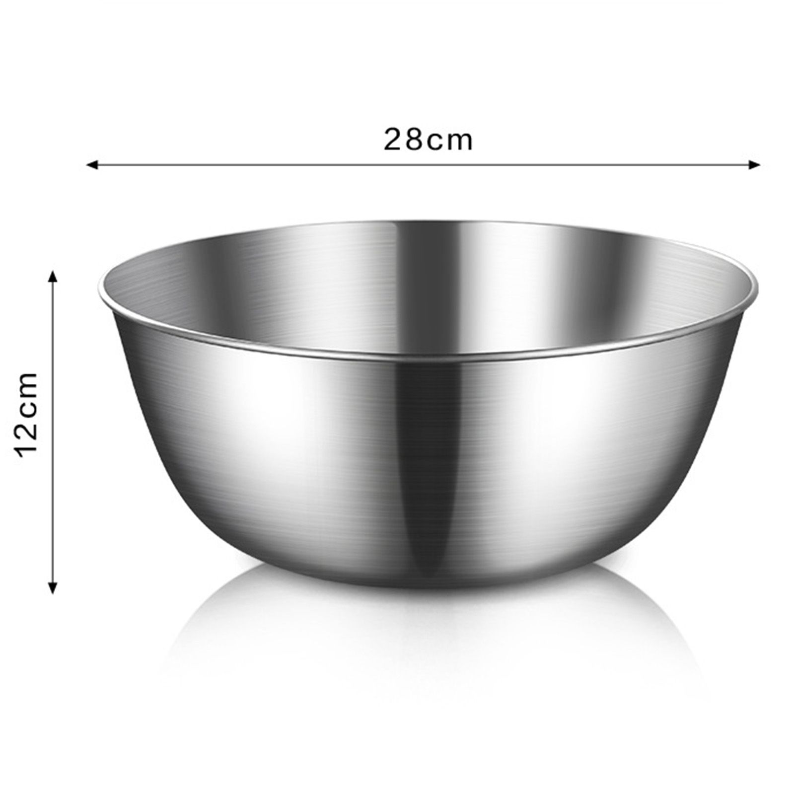 Mixing Bowl Large Capacity Thickened Stainless Steel Baking Cooking Basin for view 15