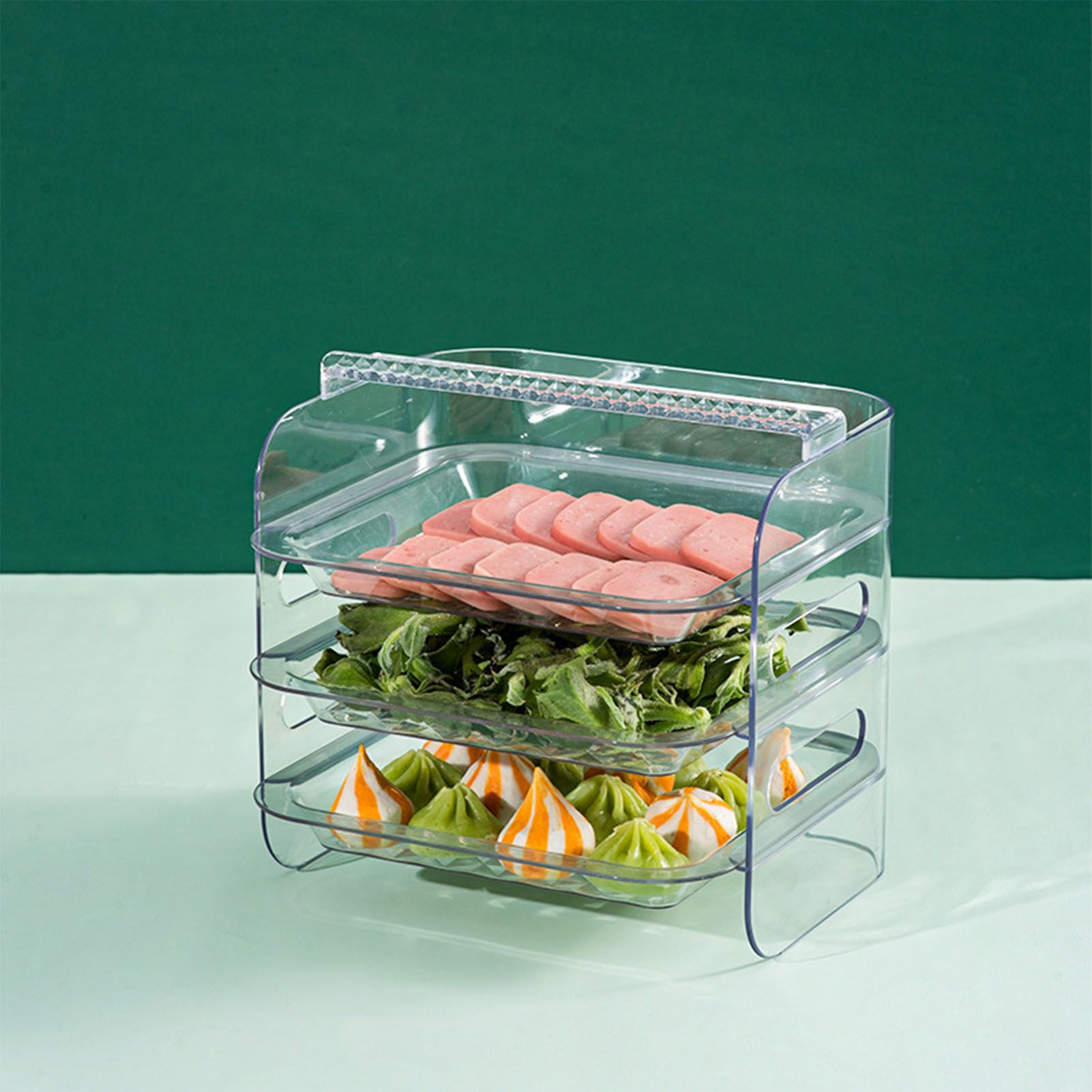 Multi Layer Food Tray Multifunctional Strong Capacity Durable Vegetable Fruit view 2