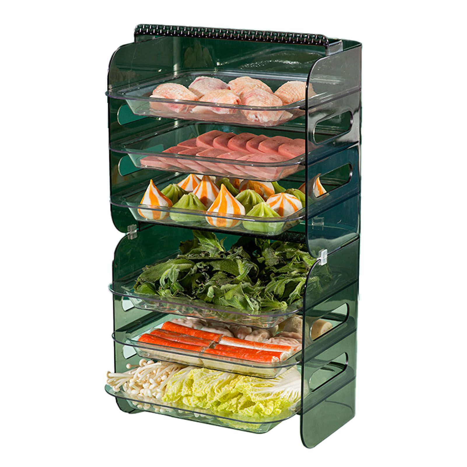 Multi Layer Food Tray Multifunctional Strong Capacity Durable Vegetable Fruit