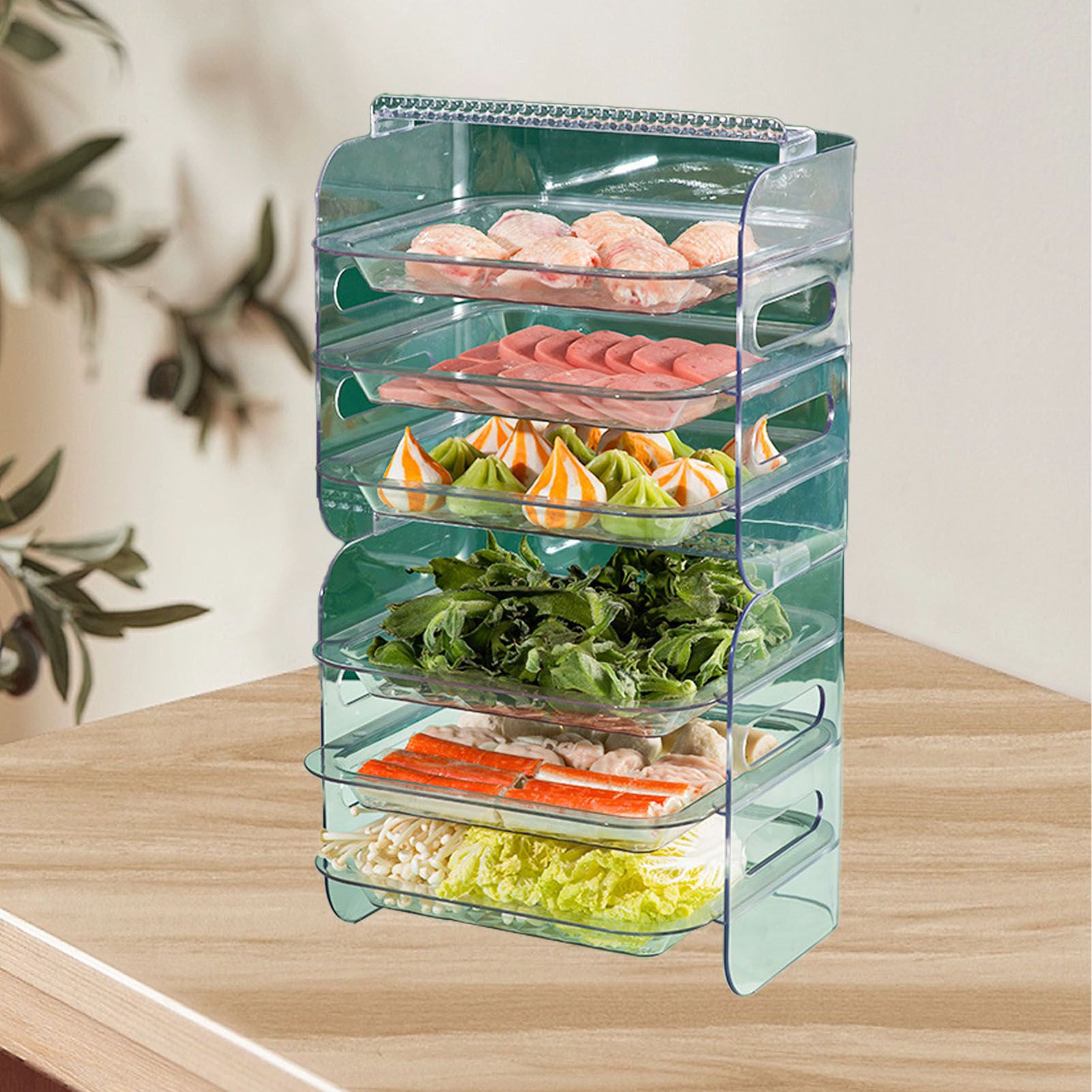 Multi Layer Food Tray Multifunctional Strong Capacity Durable Vegetable Fruit view 6