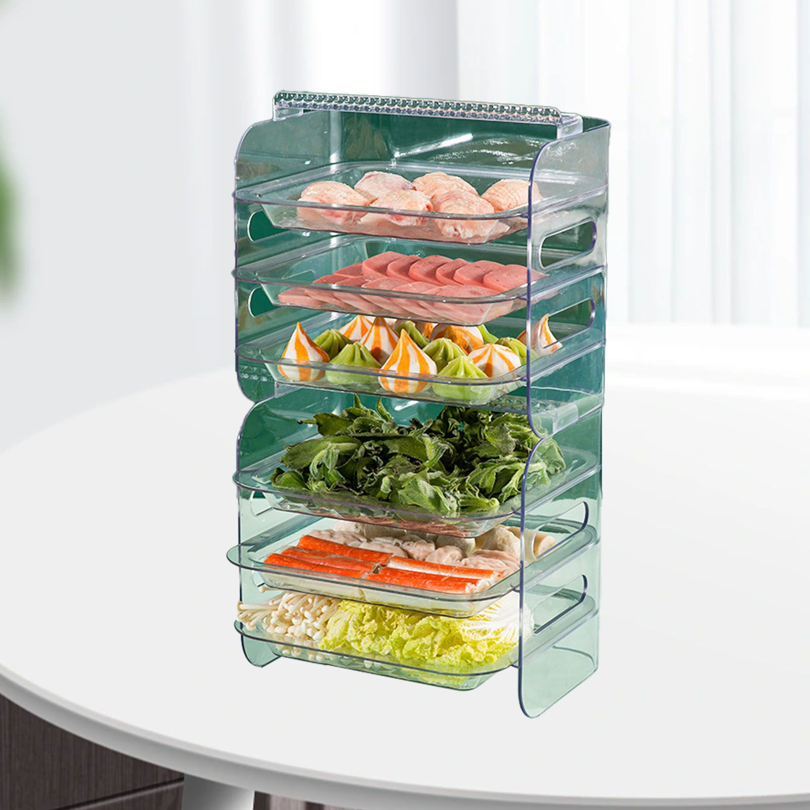 Multi Layer Food Tray Multifunctional Strong Capacity Durable Vegetable Fruit view 8