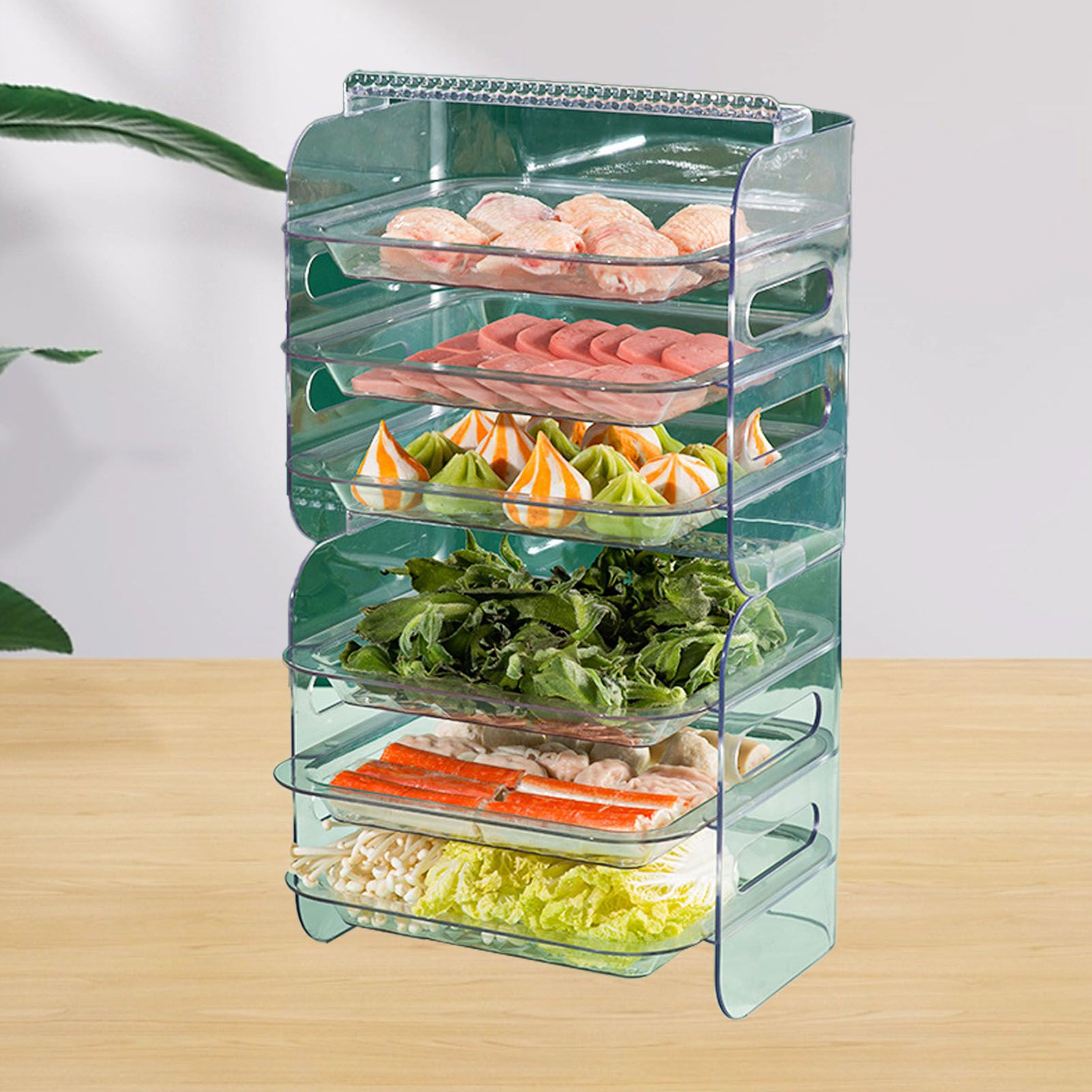 Multi Layer Food Tray Multifunctional Strong Capacity Durable Vegetable Fruit view 9