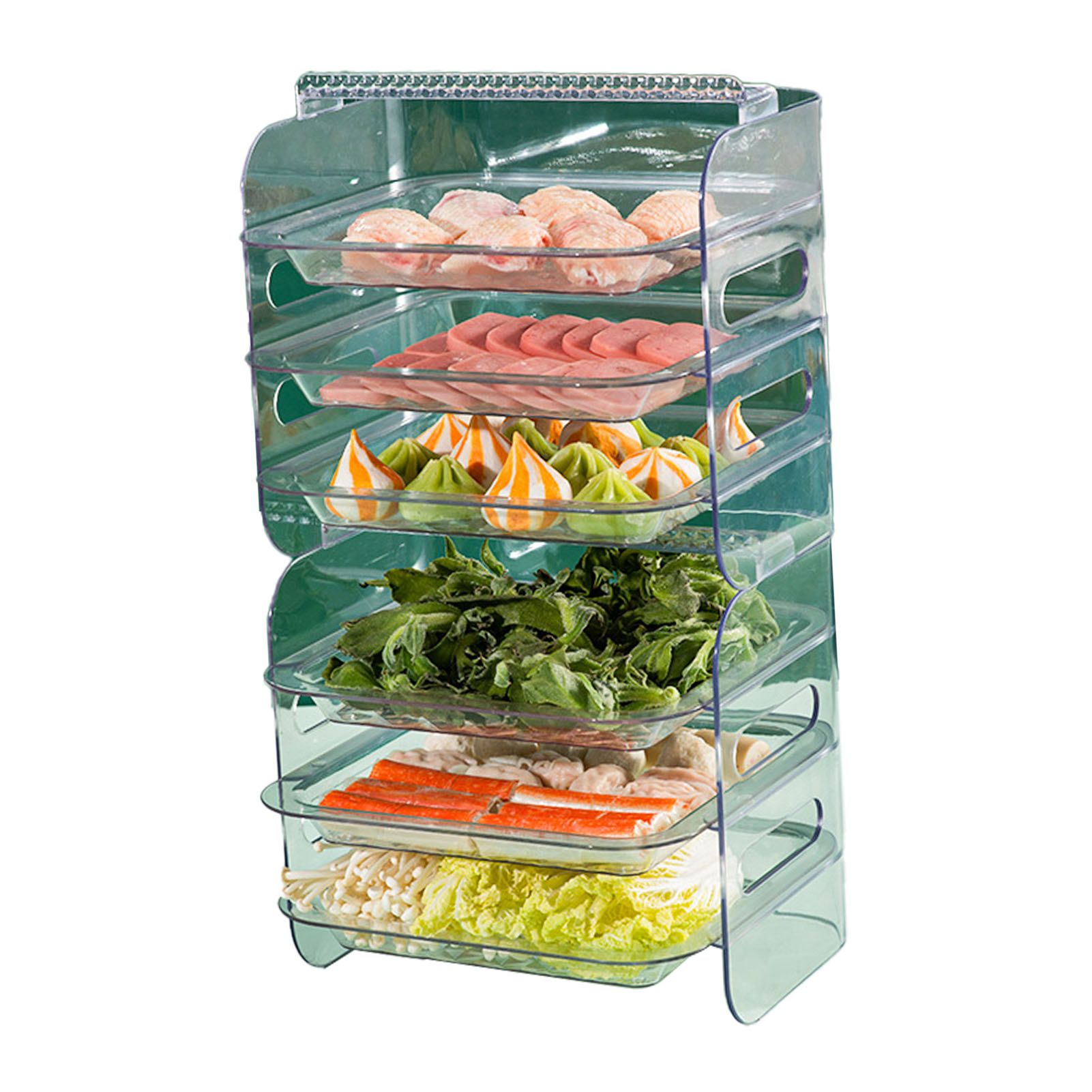 Multi Layer Food Tray Multifunctional Strong Capacity Durable Vegetable Fruit view 14