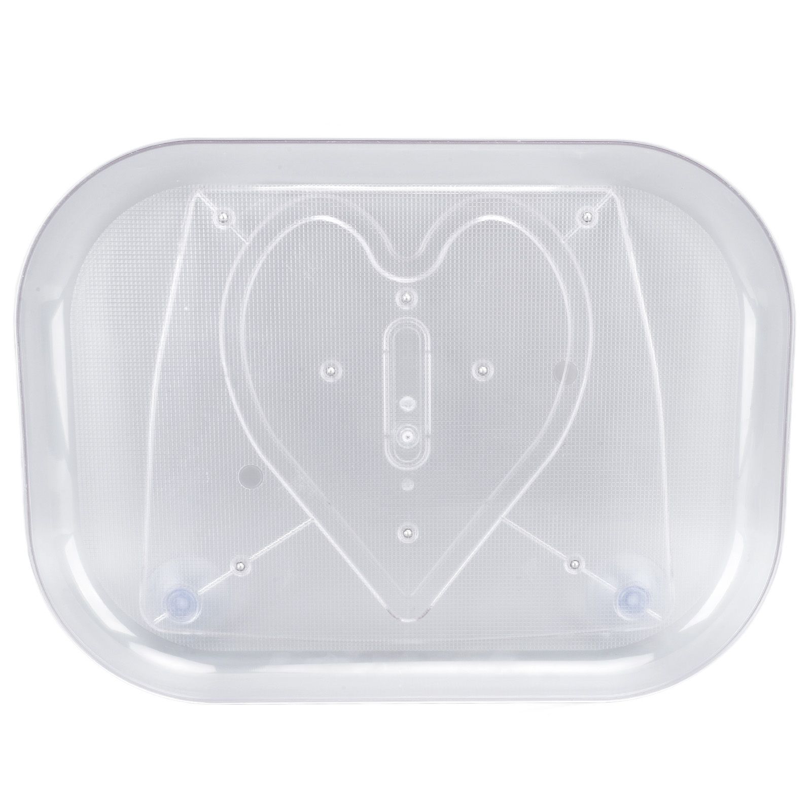 Refrigerator Turntable Organizer Transparent Rectangular Countertop Condiment