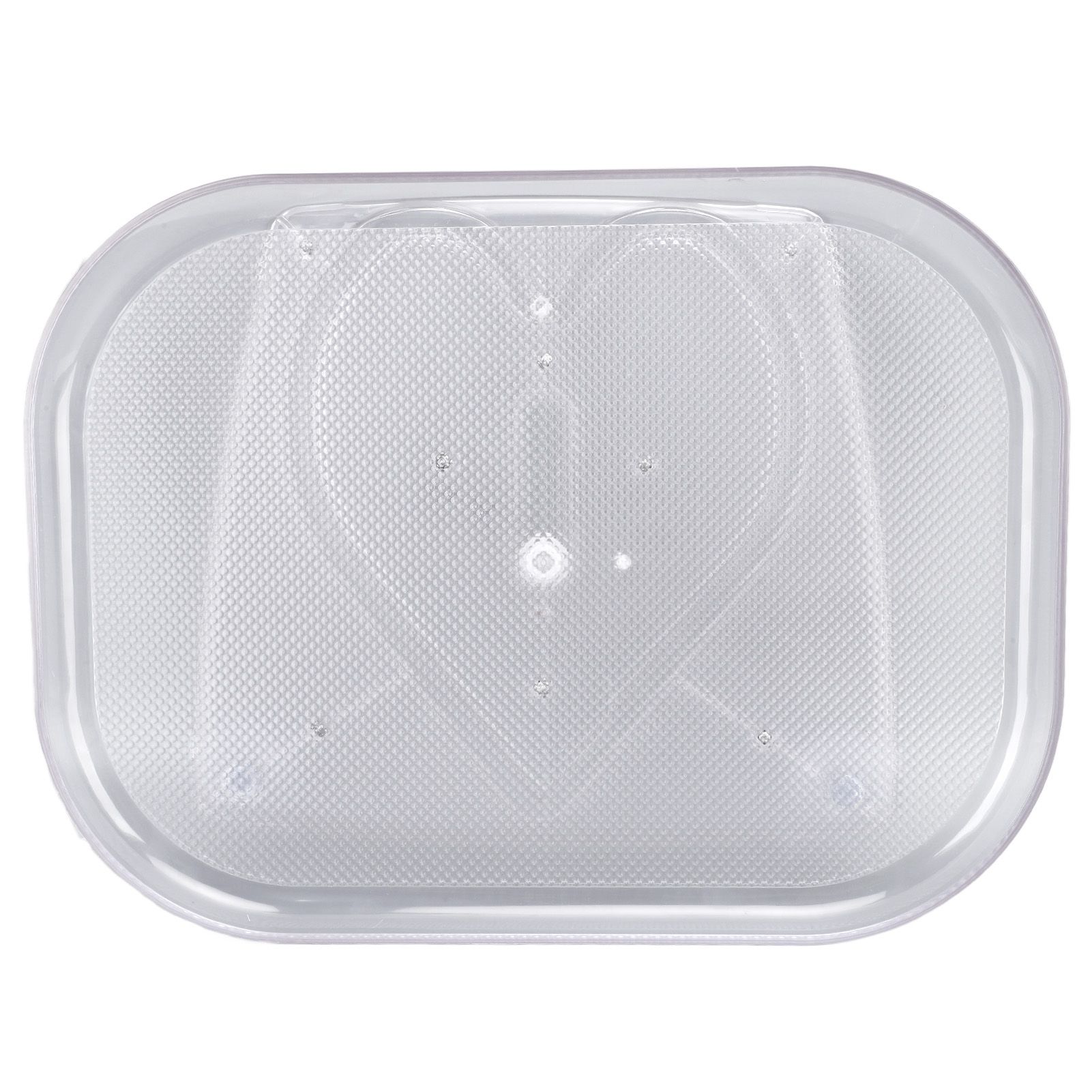 Refrigerator Turntable Organizer Transparent Rectangular Countertop Condiment