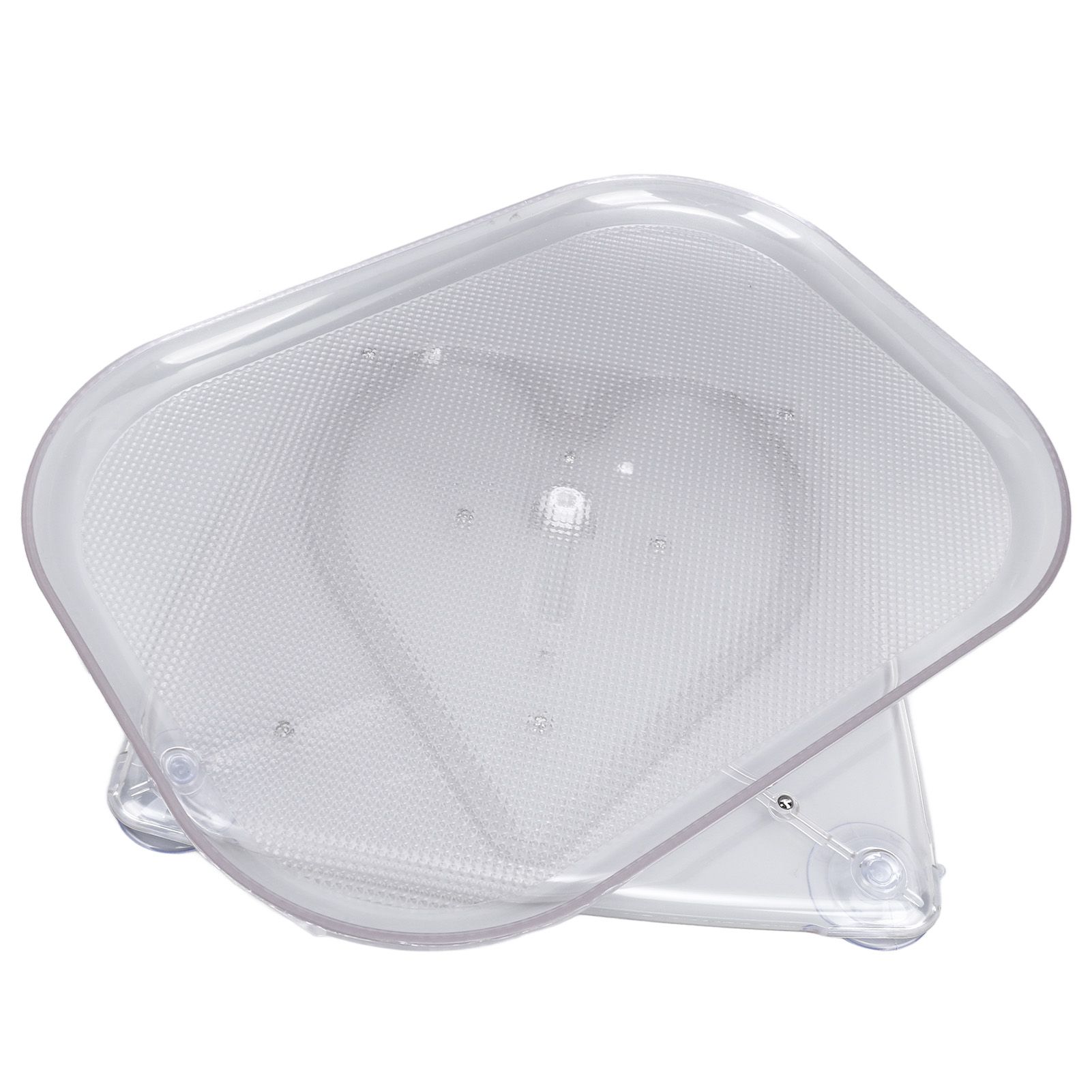 Refrigerator Turntable Organizer Transparent Rectangular Countertop Condiment view 3
