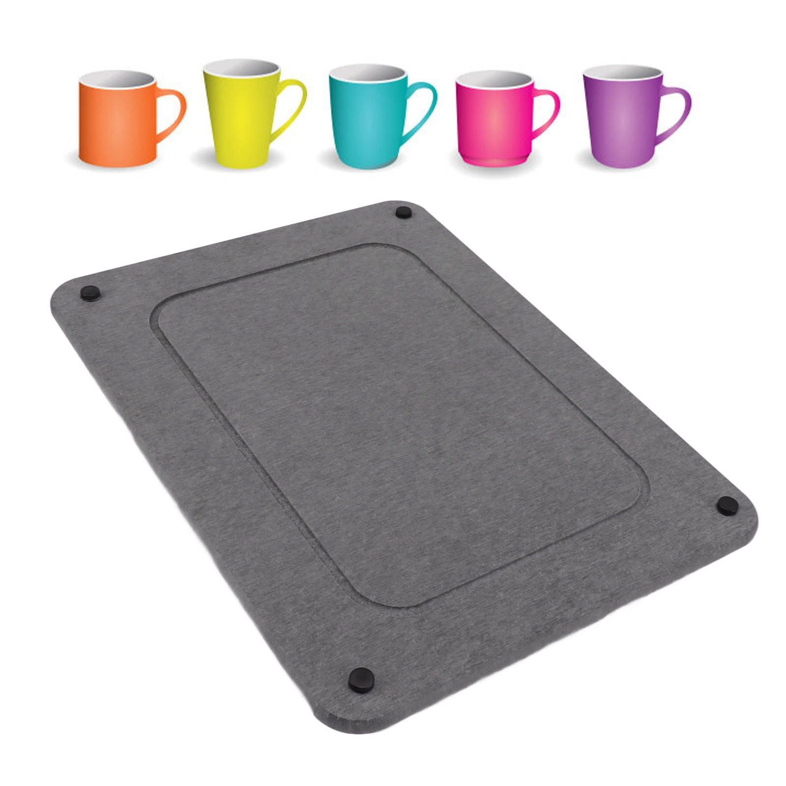 Fast Drying Sink Tray Anti Slip Water Absorption Diatomaceous Earth Sink Caddy view 12