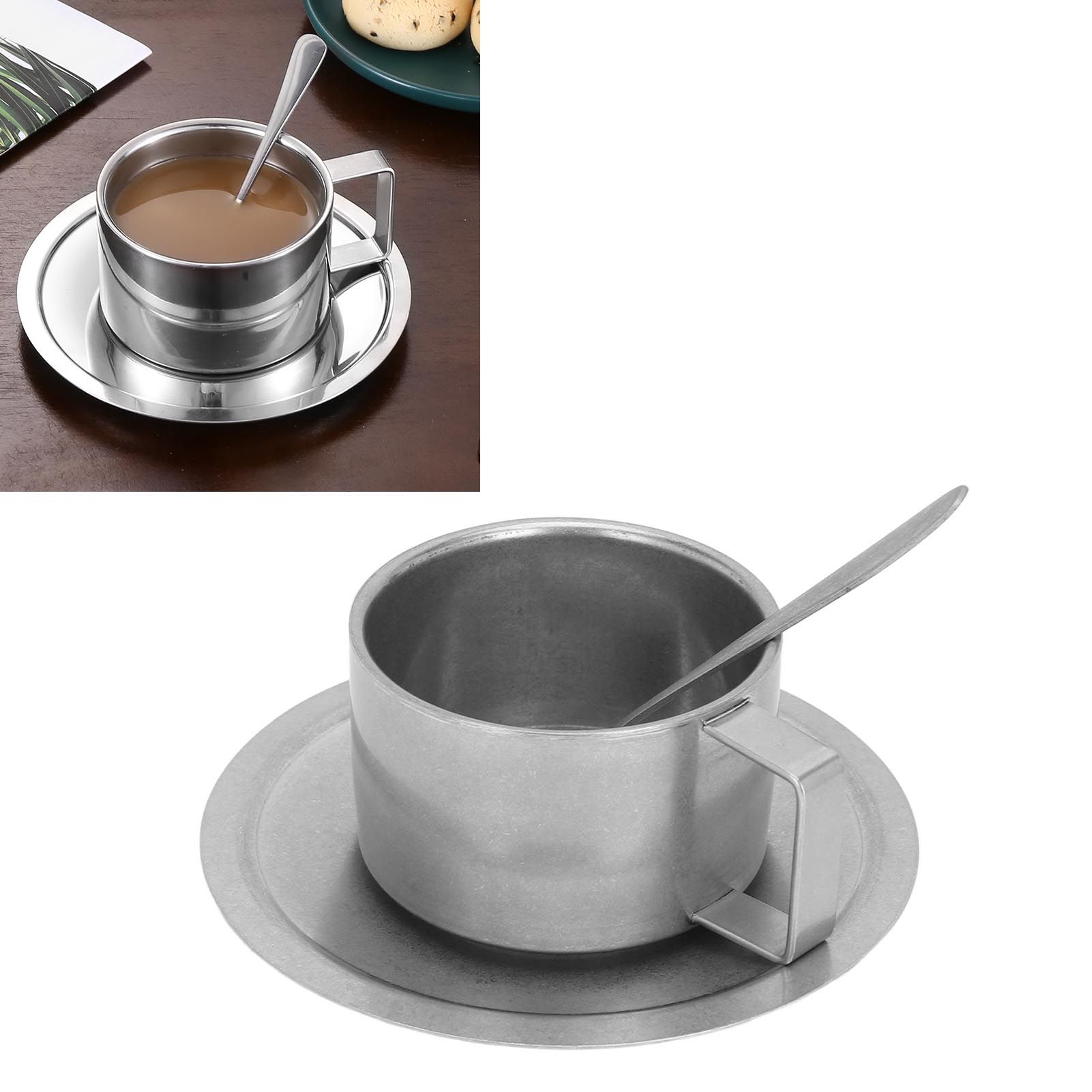 Insulated Coffee Cup Set Double Layer 304 Stainless Steel Coffee Mug with view 12