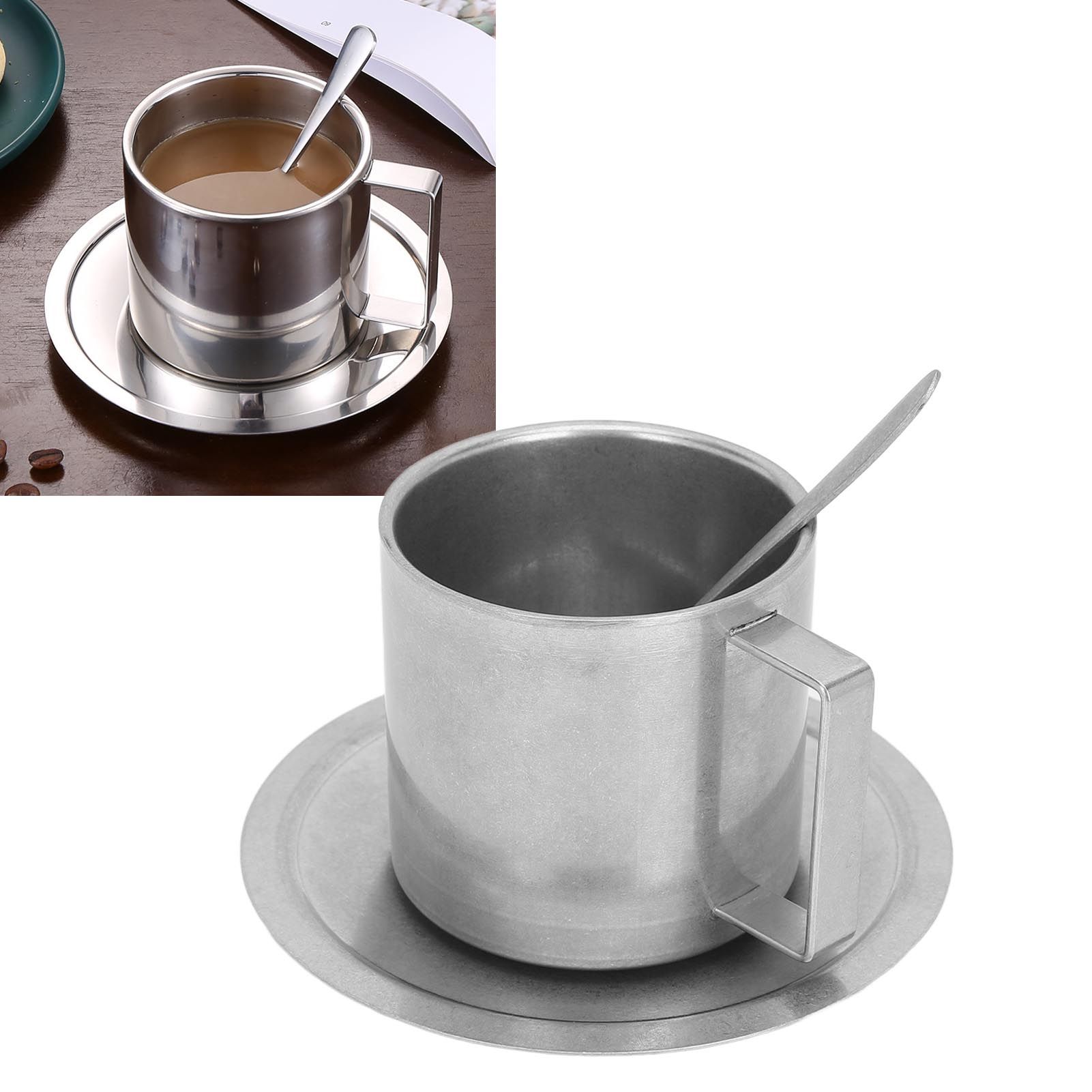 Insulated Coffee Cup Set Double Layer 304 Stainless Steel Coffee Mug with view 12