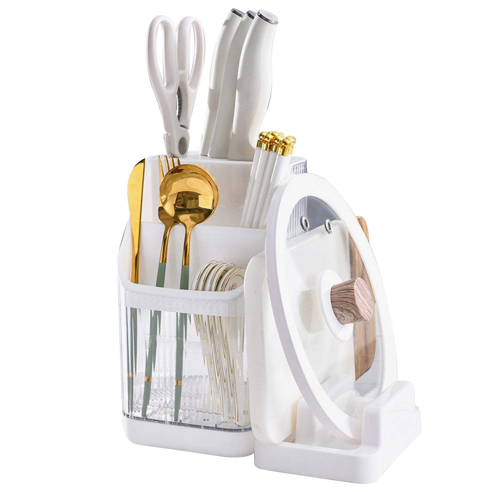 Multifunctional Kitchen Storage Rack Kitchen Countertop Cutting Board Pot